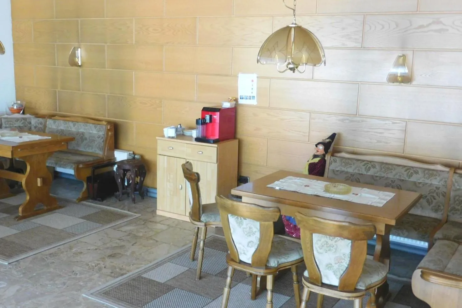 Lobby or reception in Hotel Pension am Kurmittelhaus