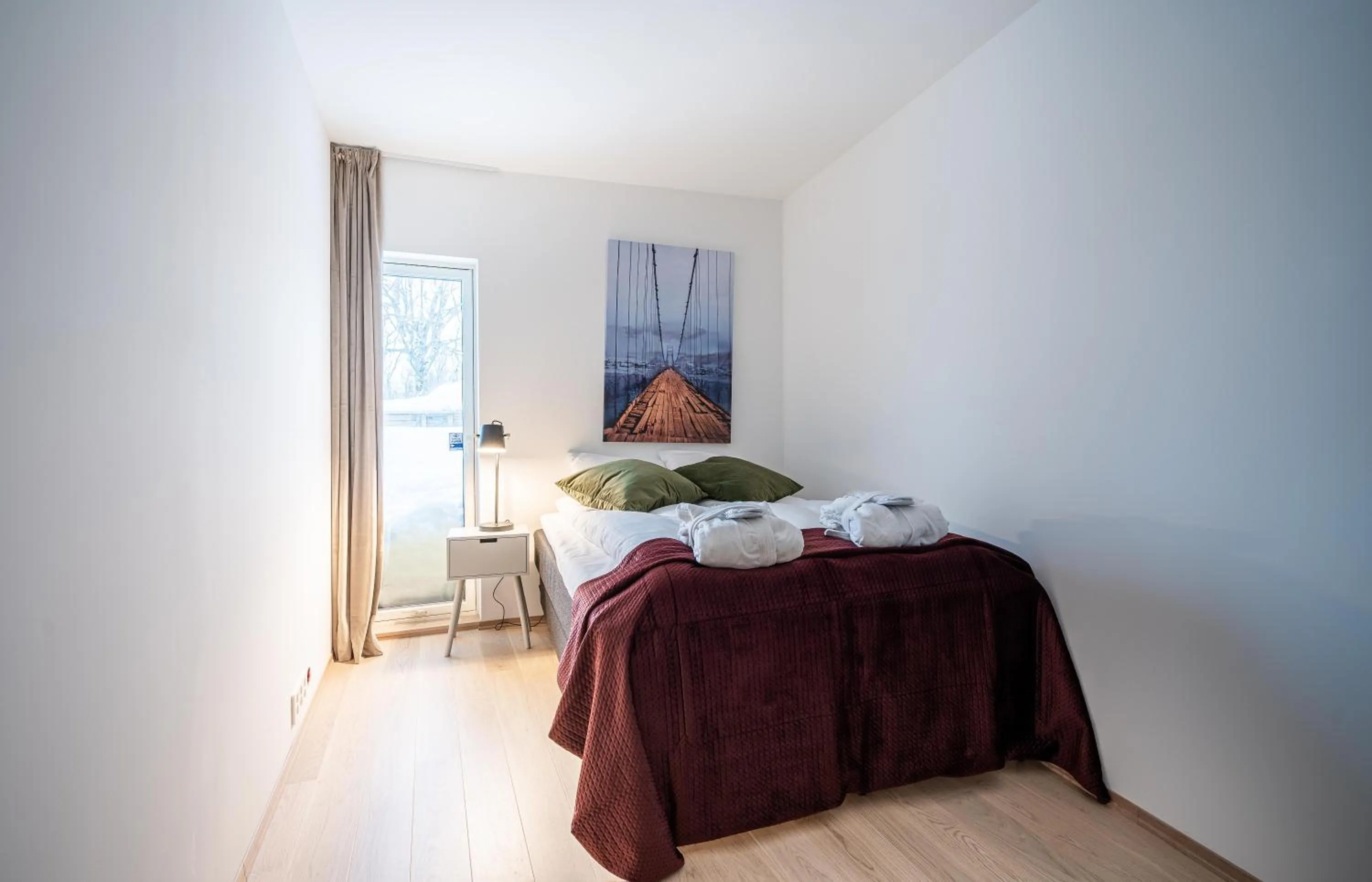 Bed in Enter Tromsø - Exclusive Apartments