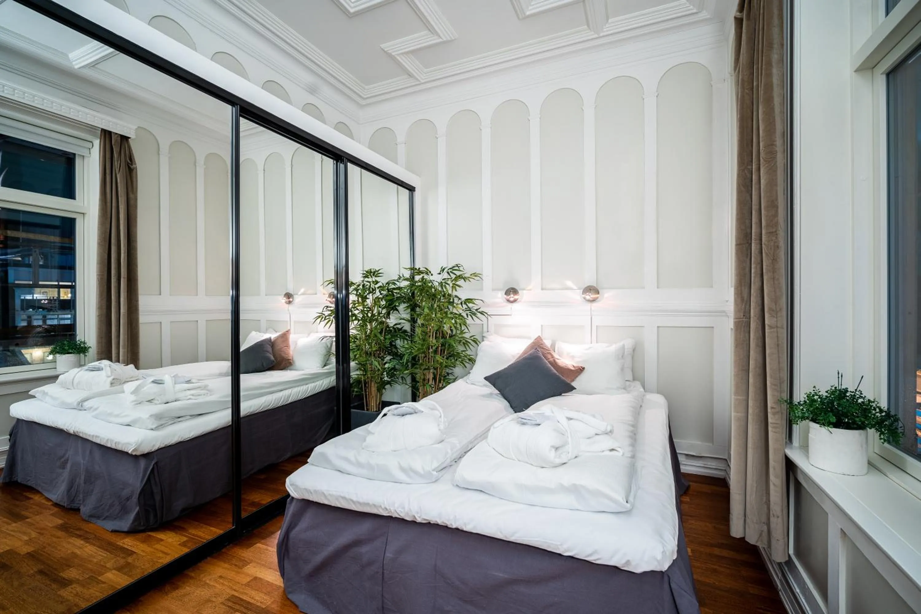 Bed in Enter Tromsø - Exclusive Apartments