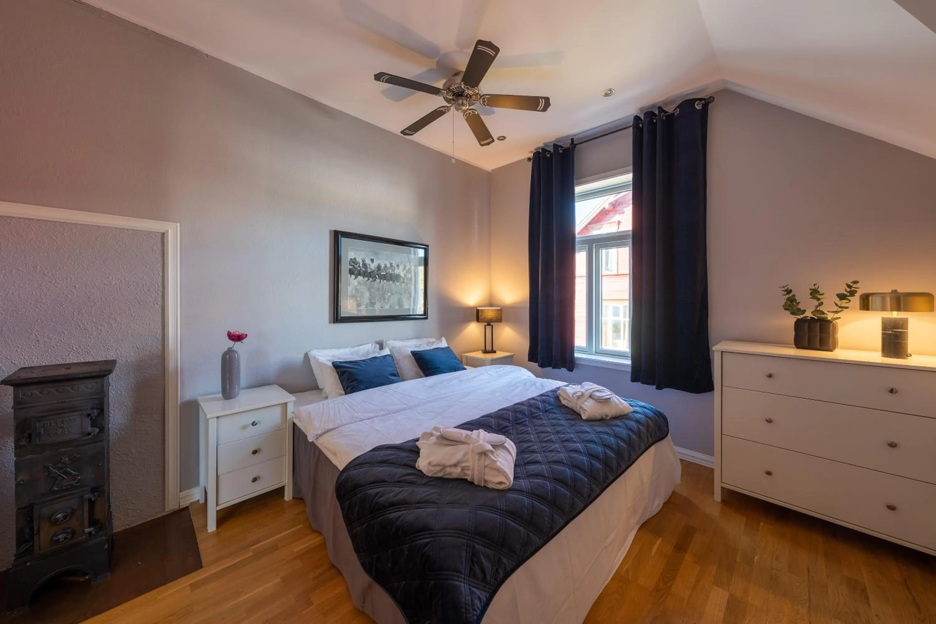 Bed in Enter Tromsø - Exclusive Apartments