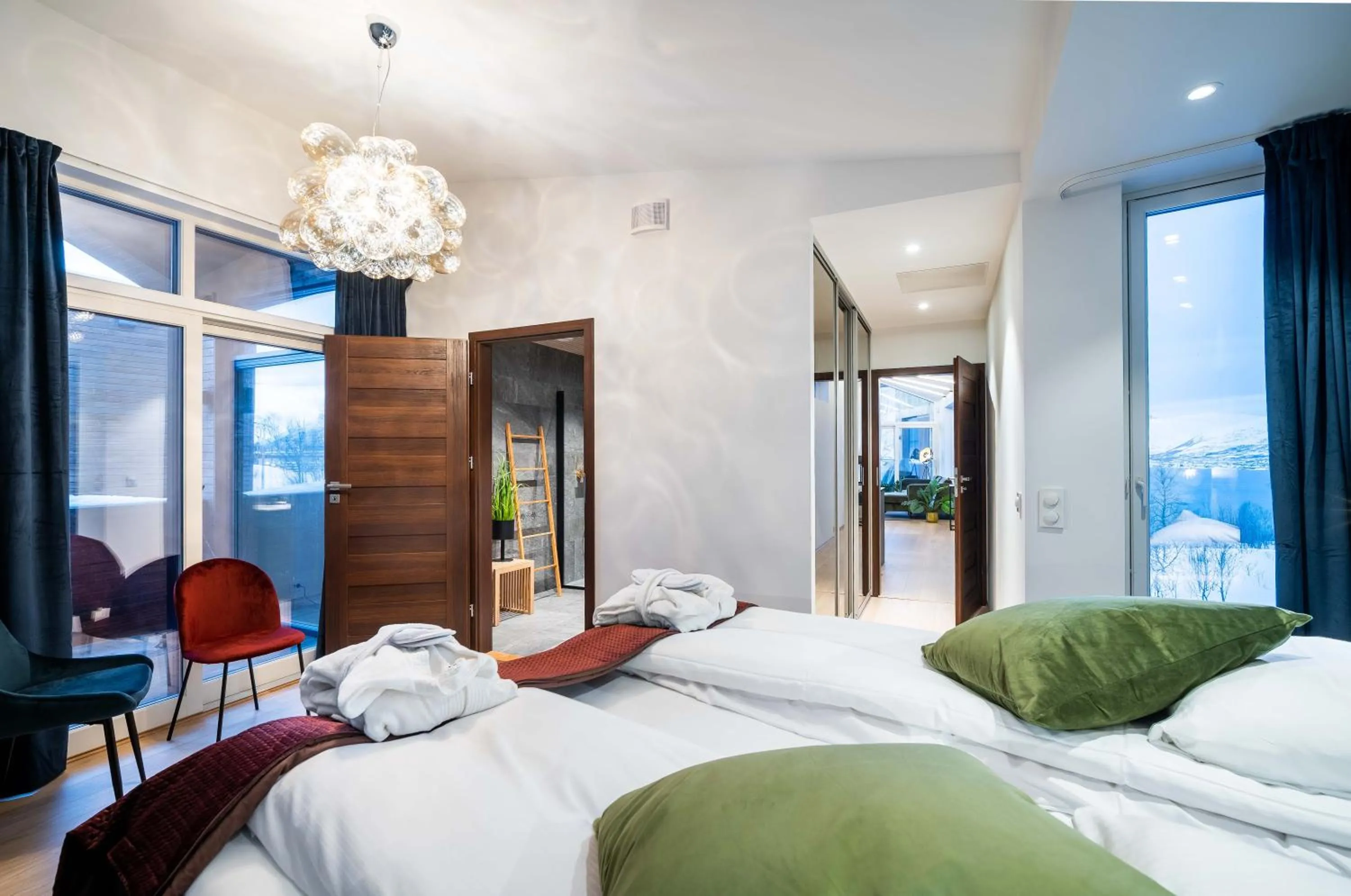 Bed in Enter Tromsø - Exclusive Apartments