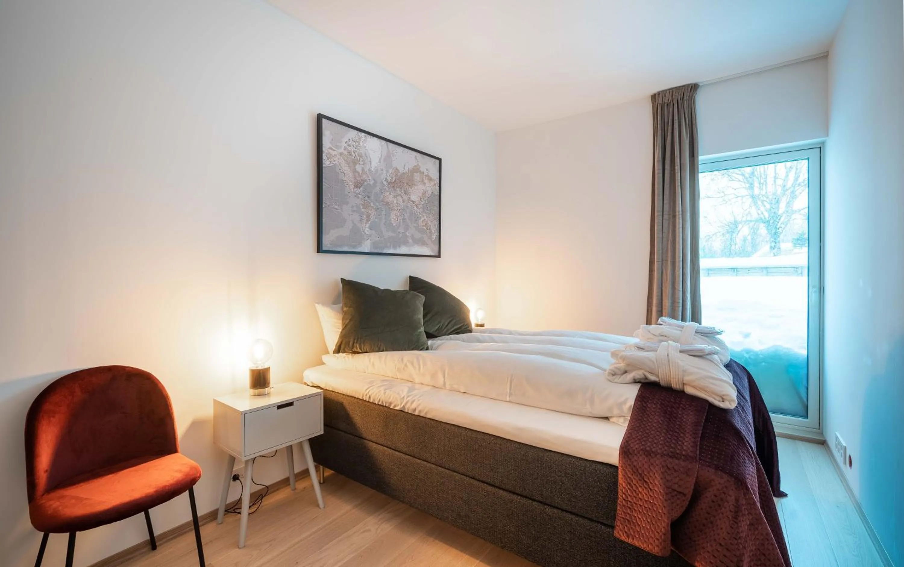 Bed in Enter Tromsø - Exclusive Apartments