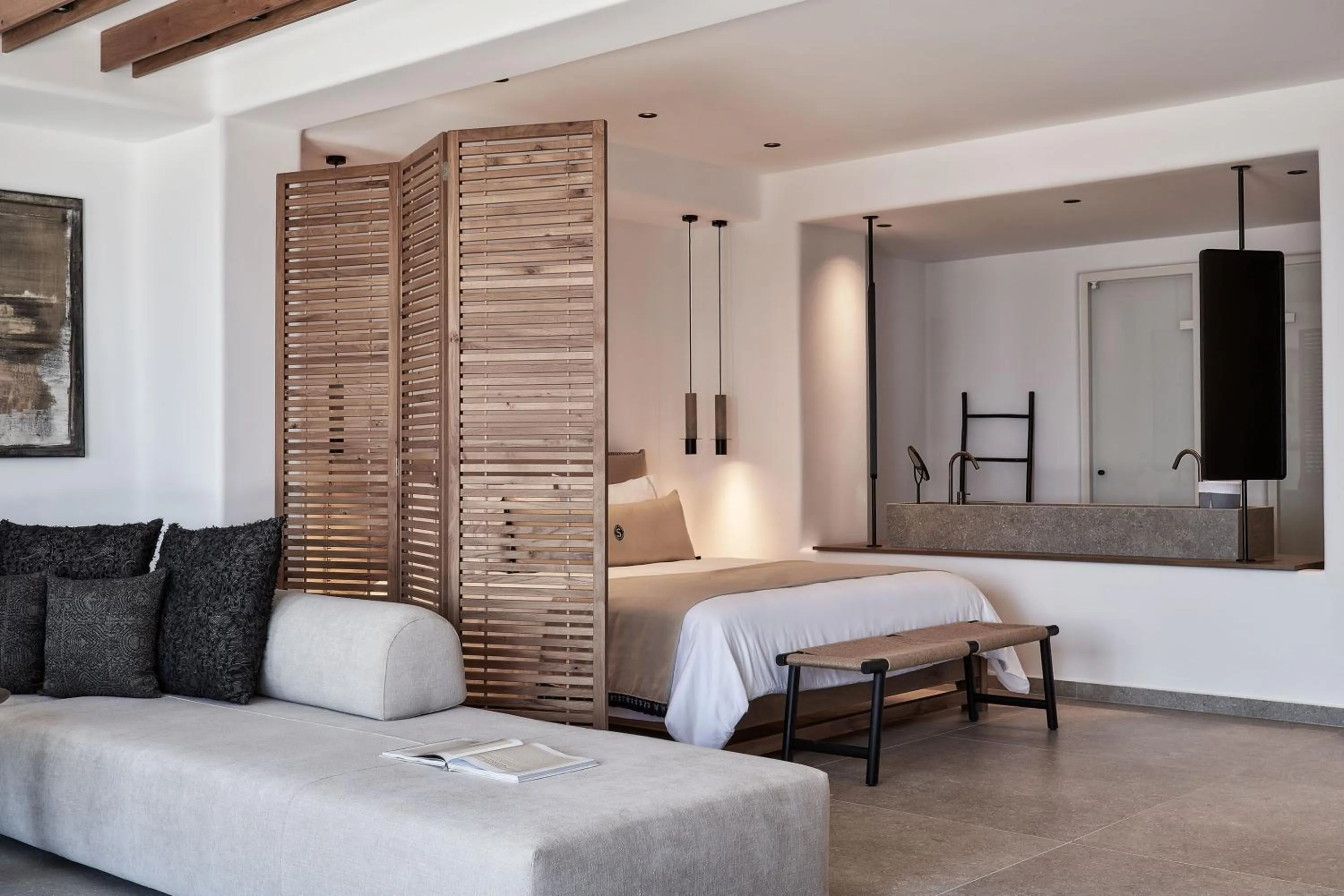 Photo of the whole room, Bed in SantAnna Luxury Suites