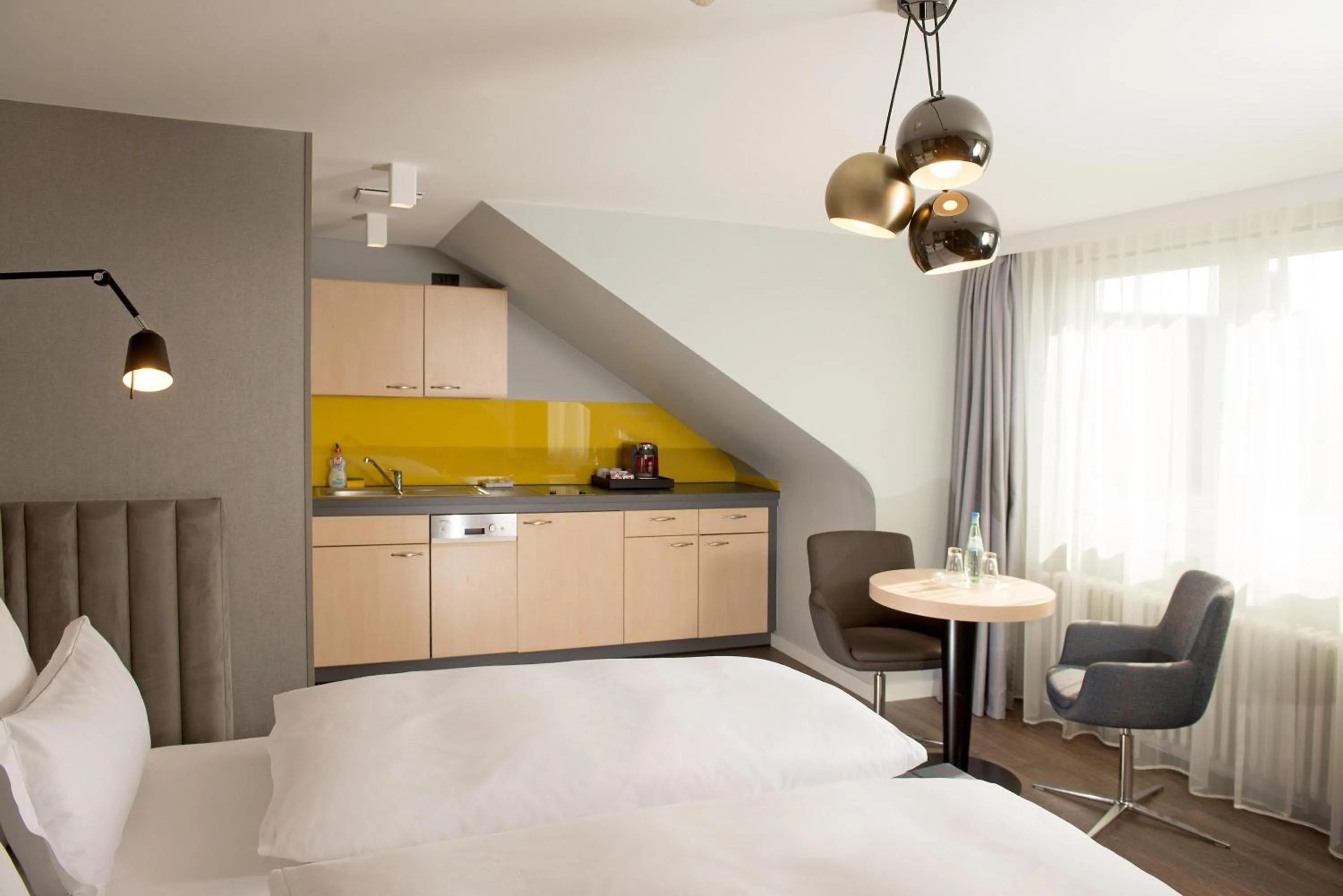 Photo of the whole room, Bed in Hotel Lyskirchen Köln