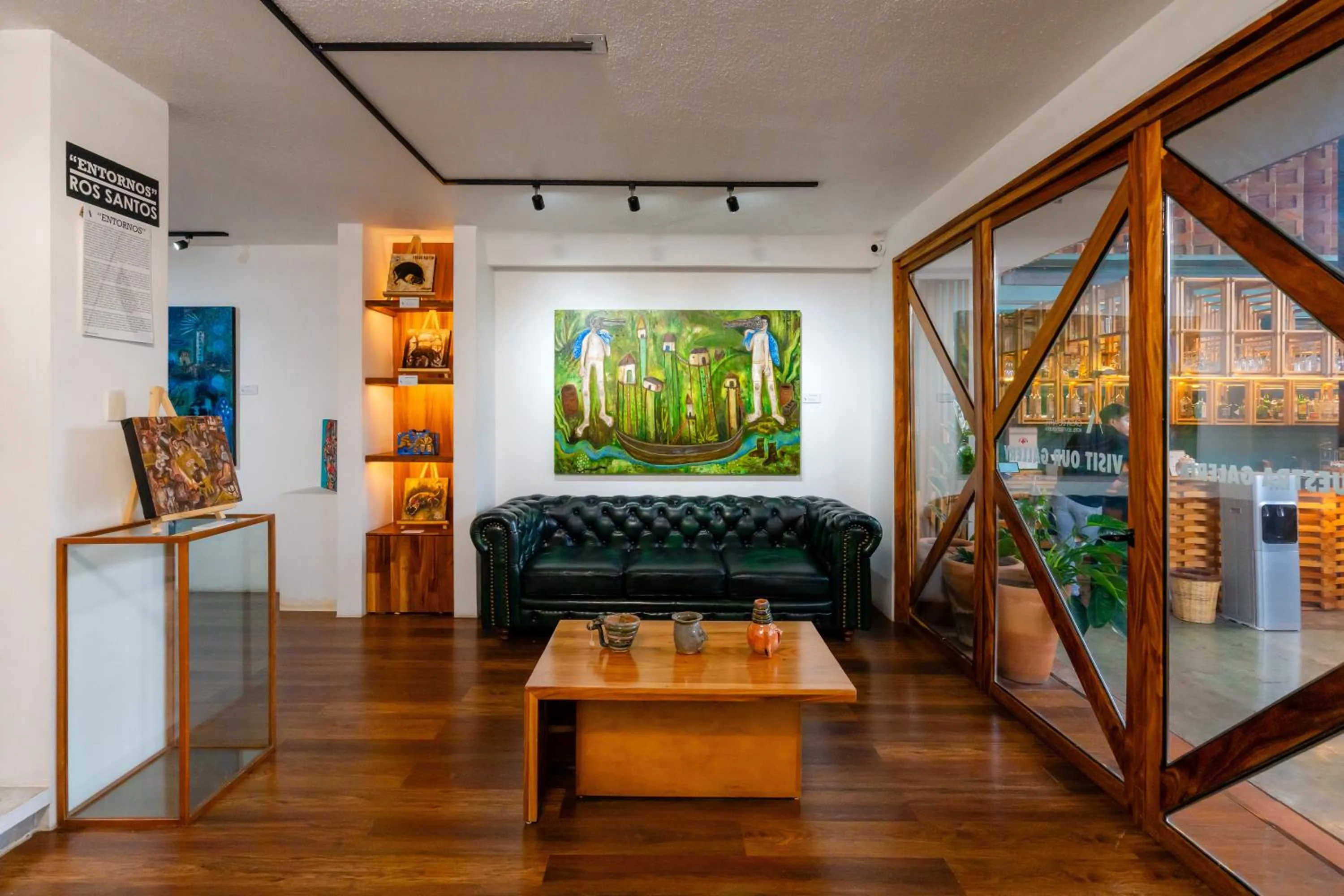 Living room in Hotel Casa de Arte Oaxaca