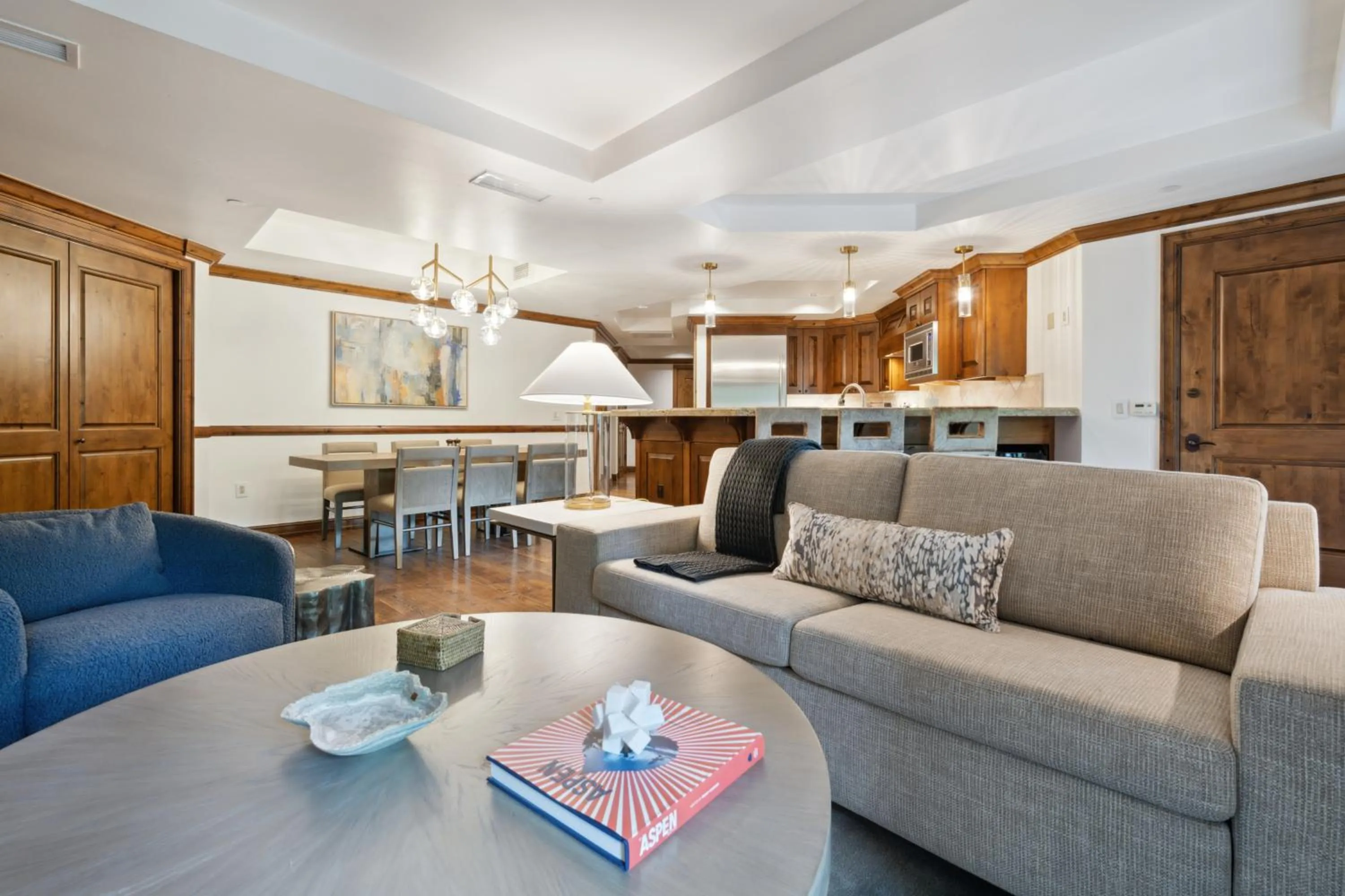 Living room in The Aspen Mountain Residences