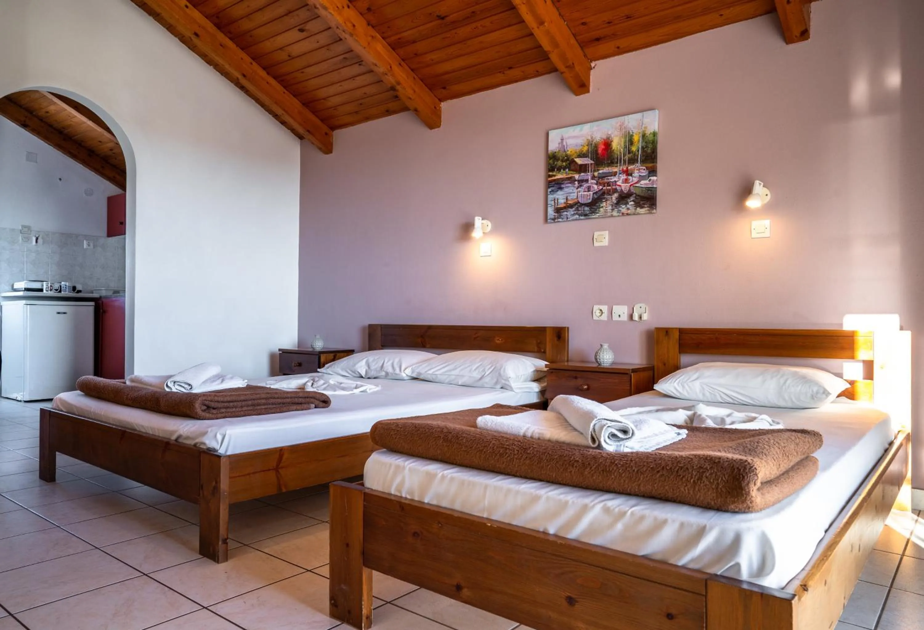 Bedroom, Bed in Antonis apartments