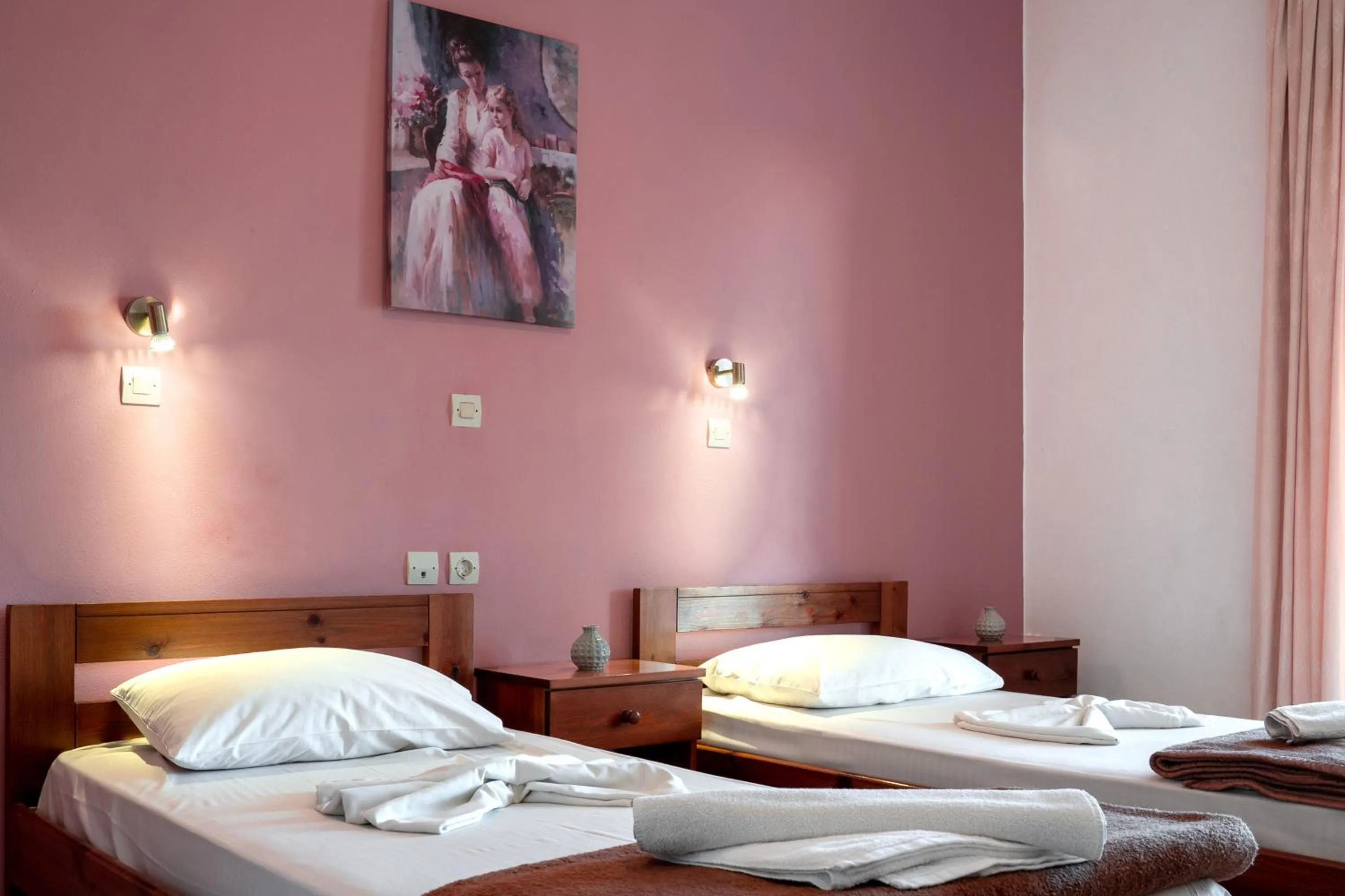 Bedroom, Bed in Antonis apartments