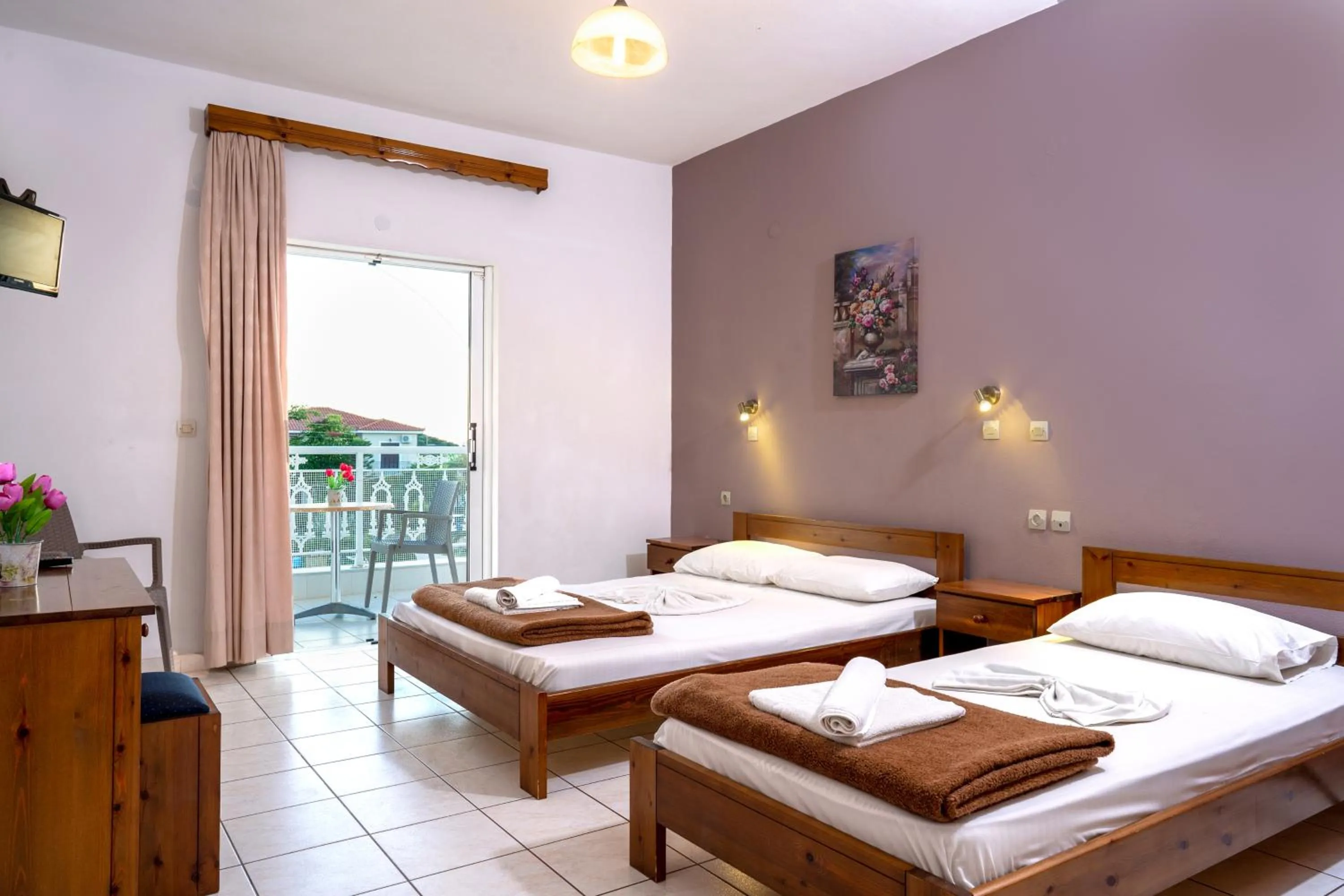 Bedroom, Bed in Antonis apartments