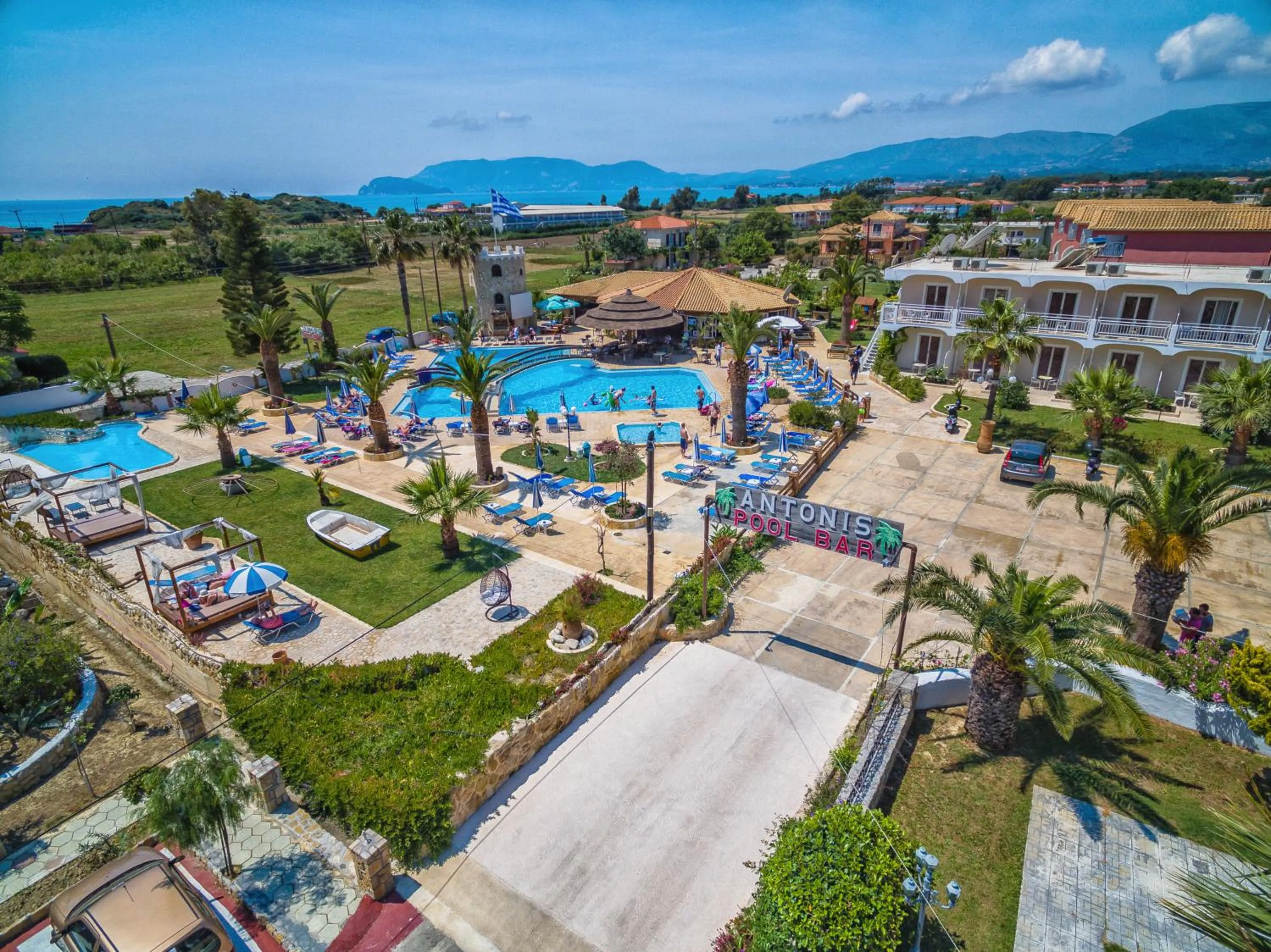 Bird's eye view in Antonis apartments