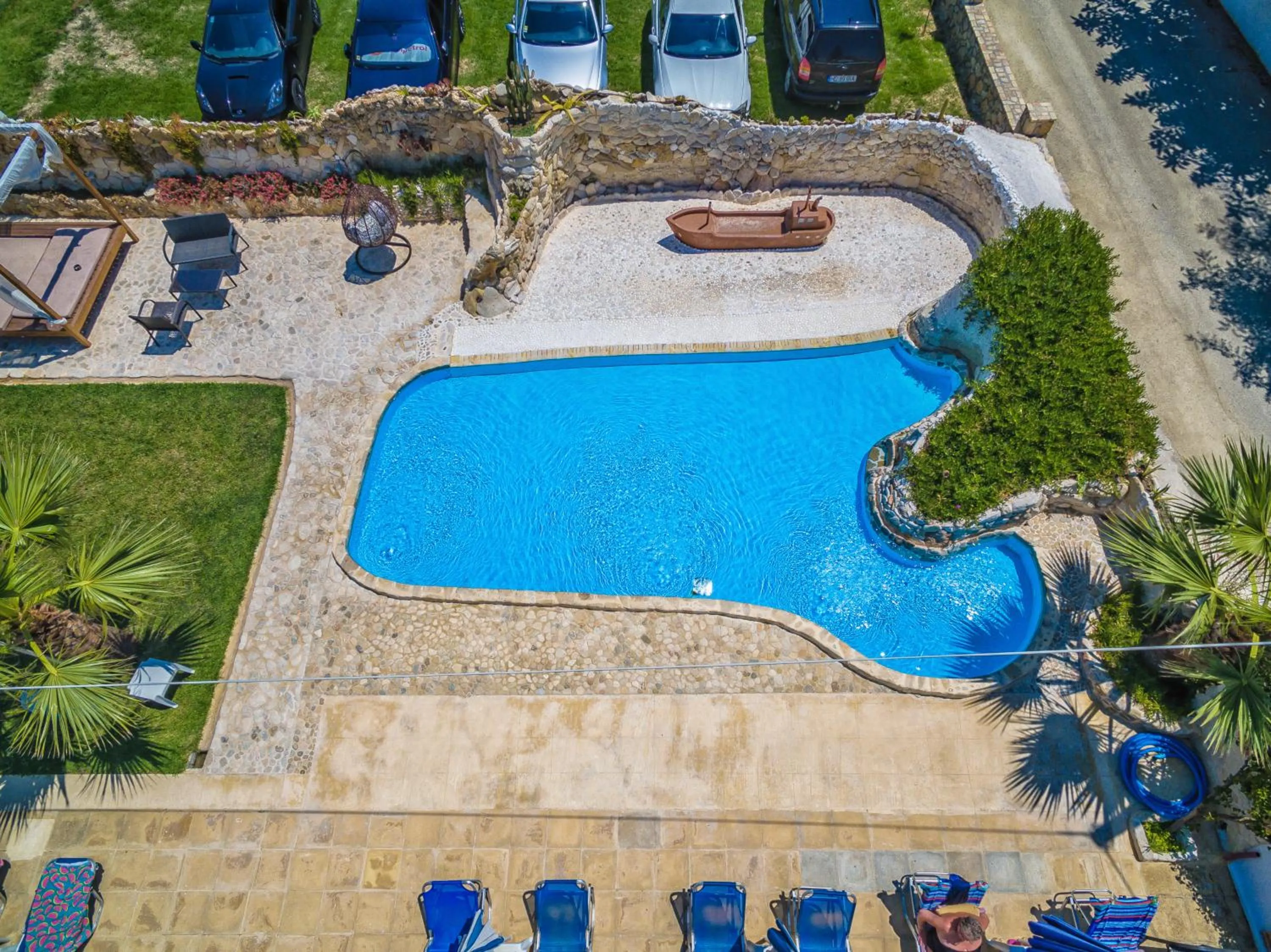 Bird's eye view in Antonis apartments