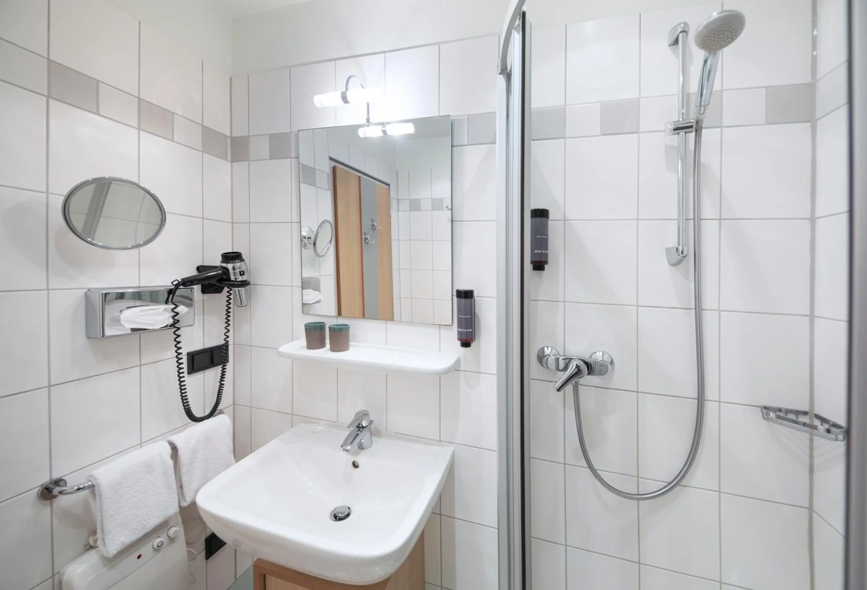 Bathroom in Michel Hotel Franziskushöhe Lohr am Main