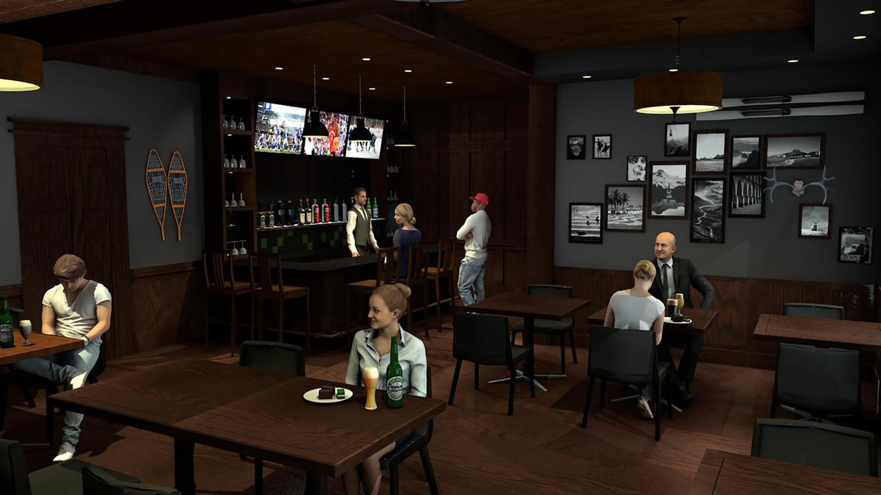 Staff in Kilmorey Lodge