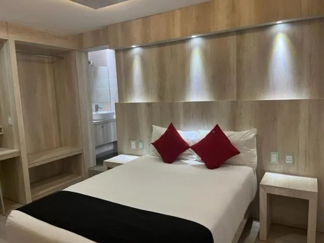 Bed in Hotel La Estancia Zacatlan