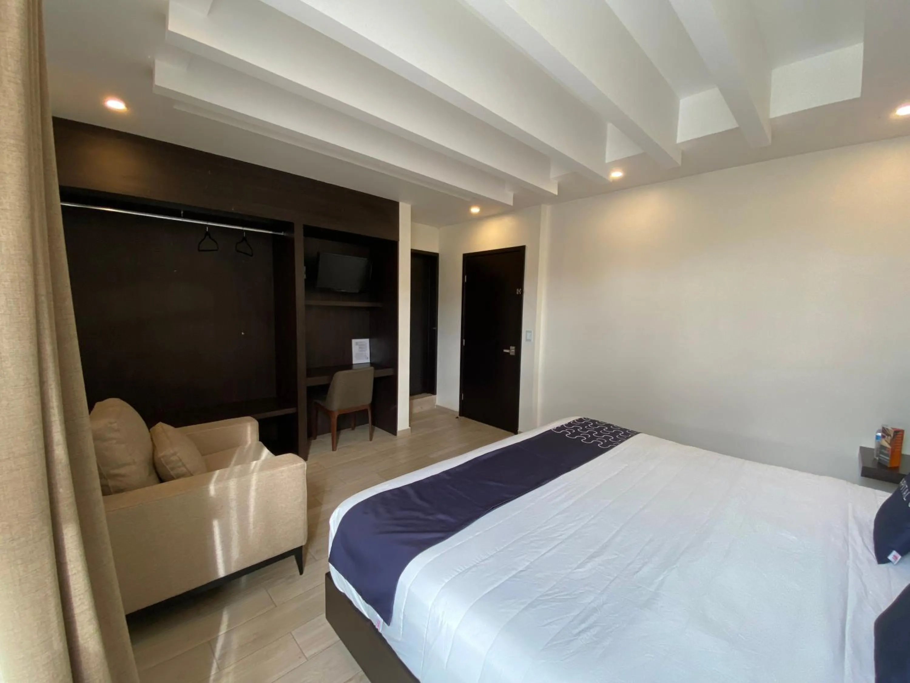 Bed in Hotel La Estancia Zacatlan