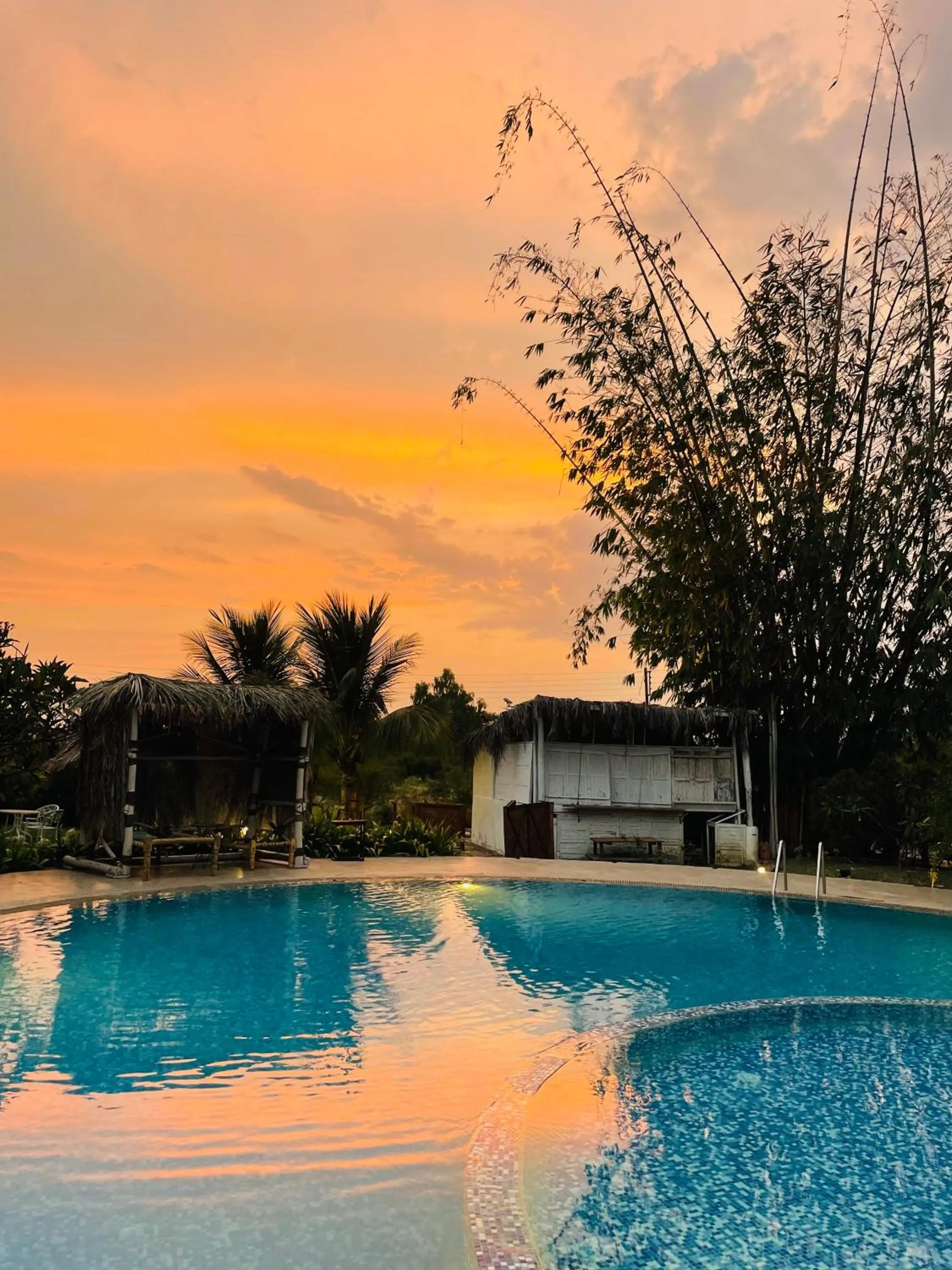 Pool view in Shambhala