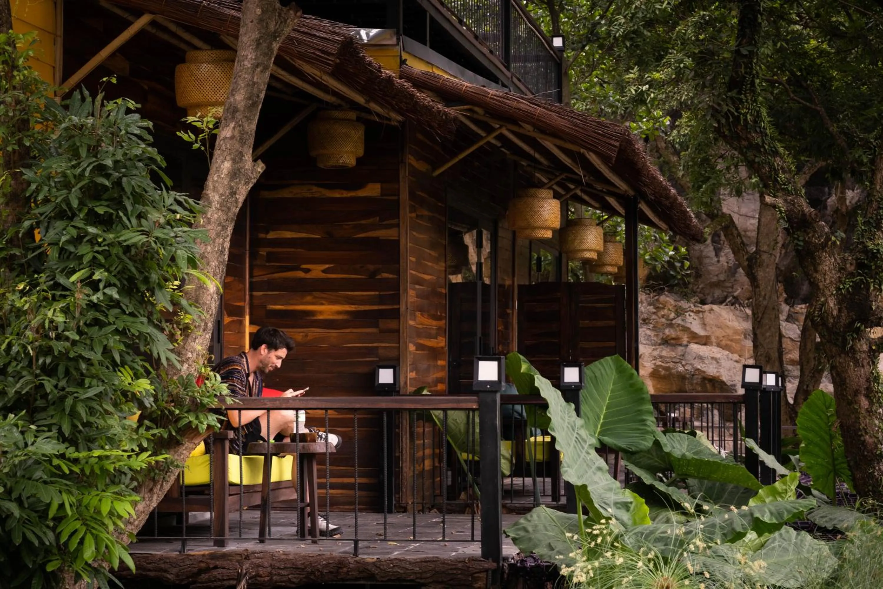Balcony/Terrace in Trang An Ecolodge