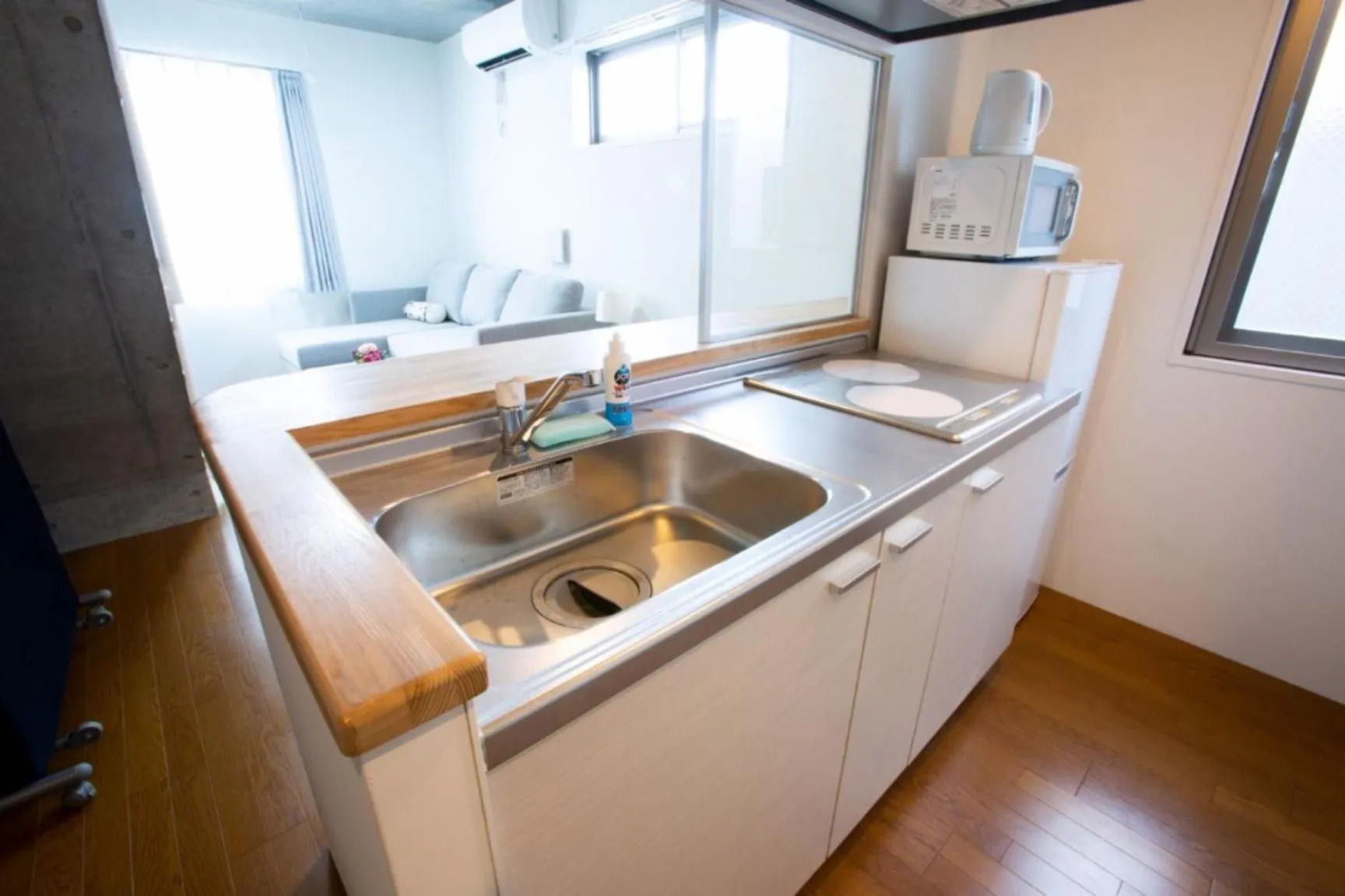 Kitchen or kitchenette in Laffitte Hirai Condominium Hotel