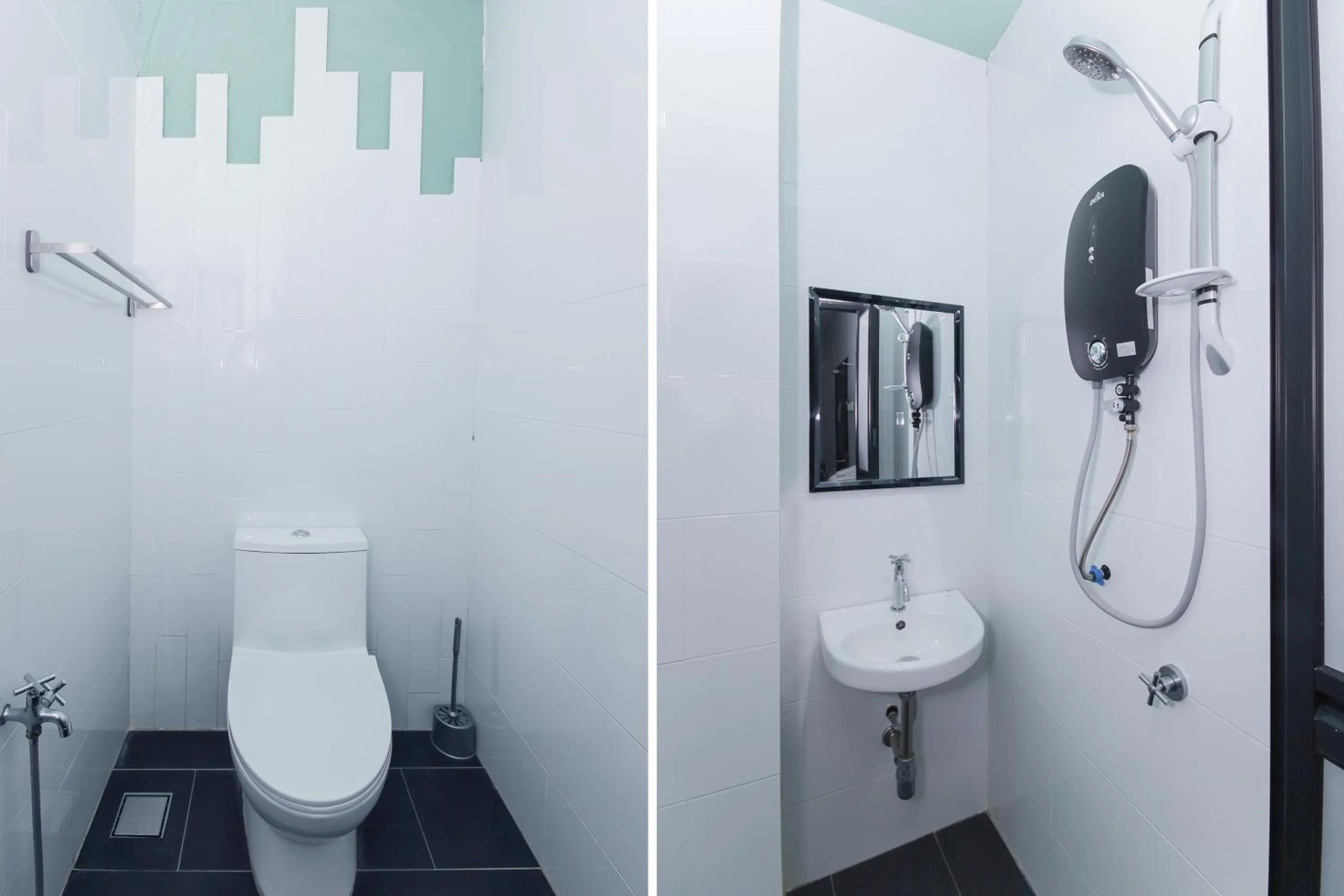 Bathroom in OYO 90399 Green Home Hotel syariah