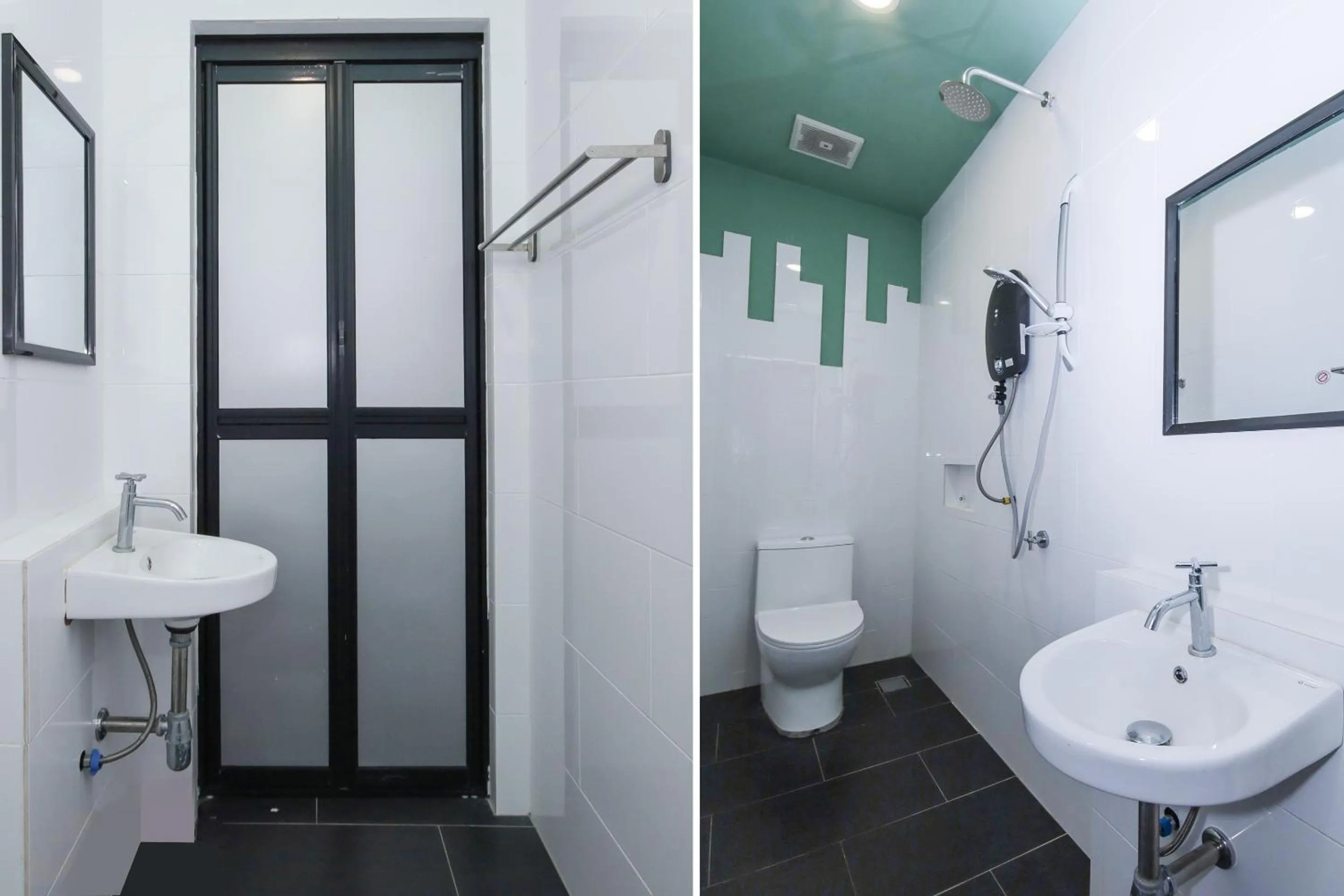 Bathroom in OYO 90399 Green Home Hotel syariah