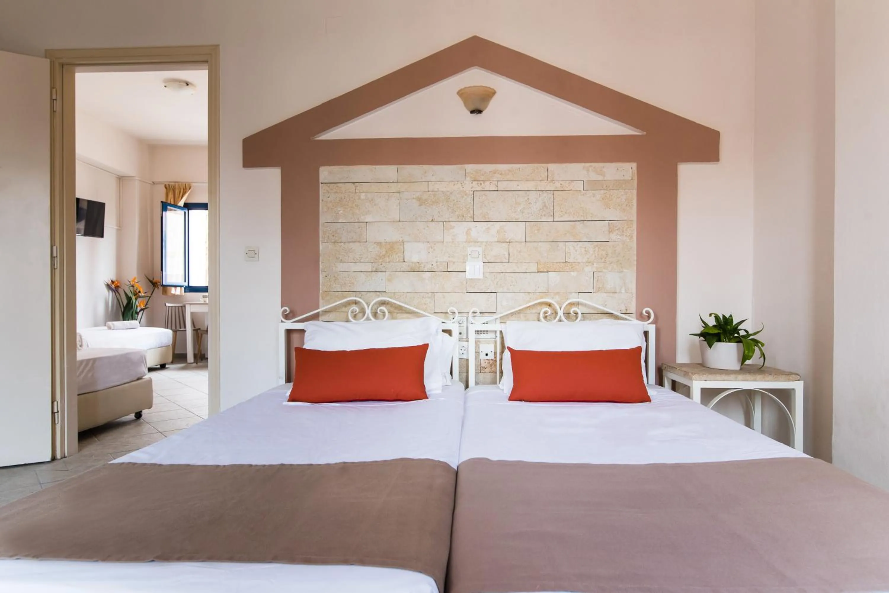 Bedroom, Bed in Ilios Malia Hotel Resort