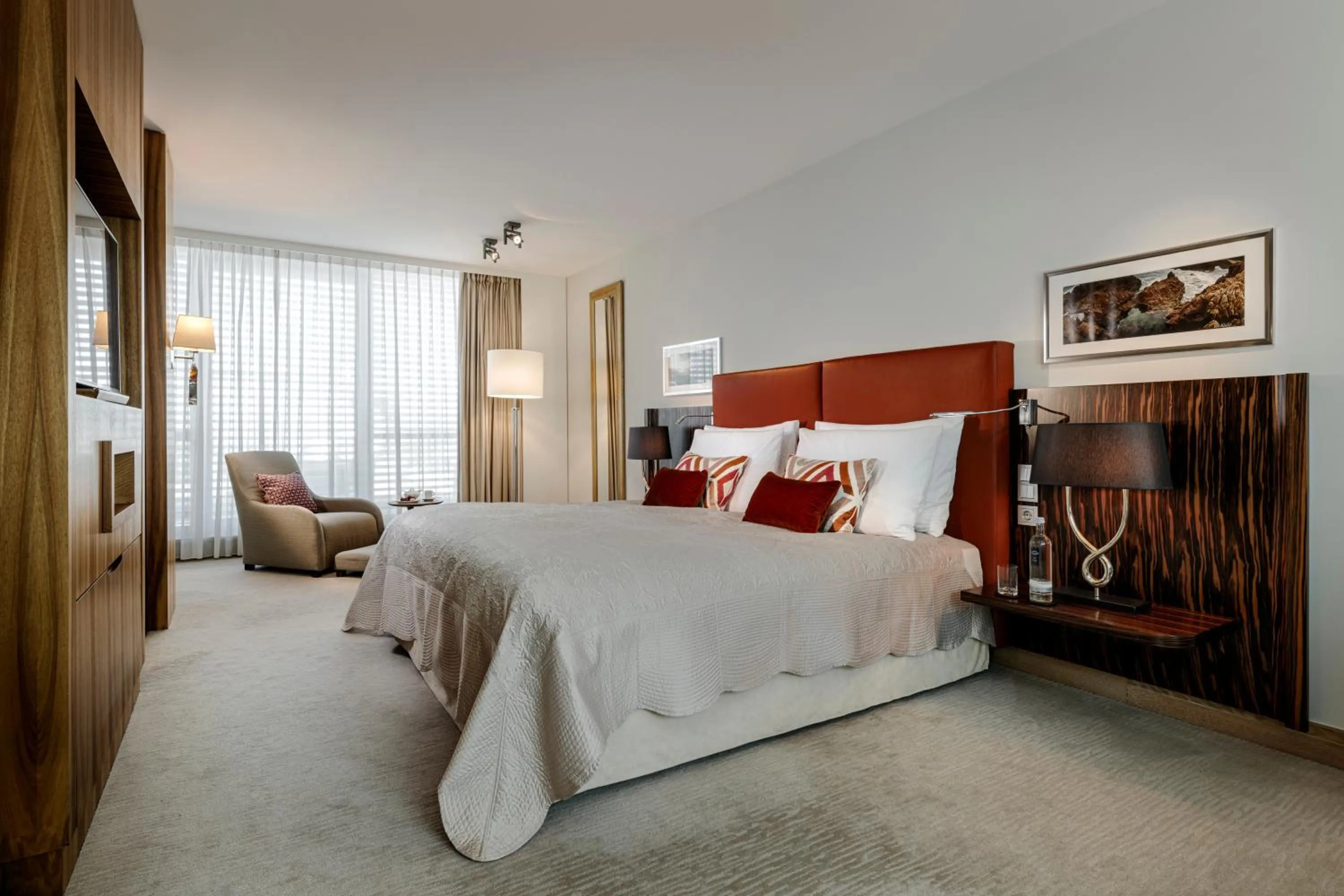 Bedroom, Bed in Hotel Kö59 Düsseldorf - Member of Hommage Luxury Hotels Collection