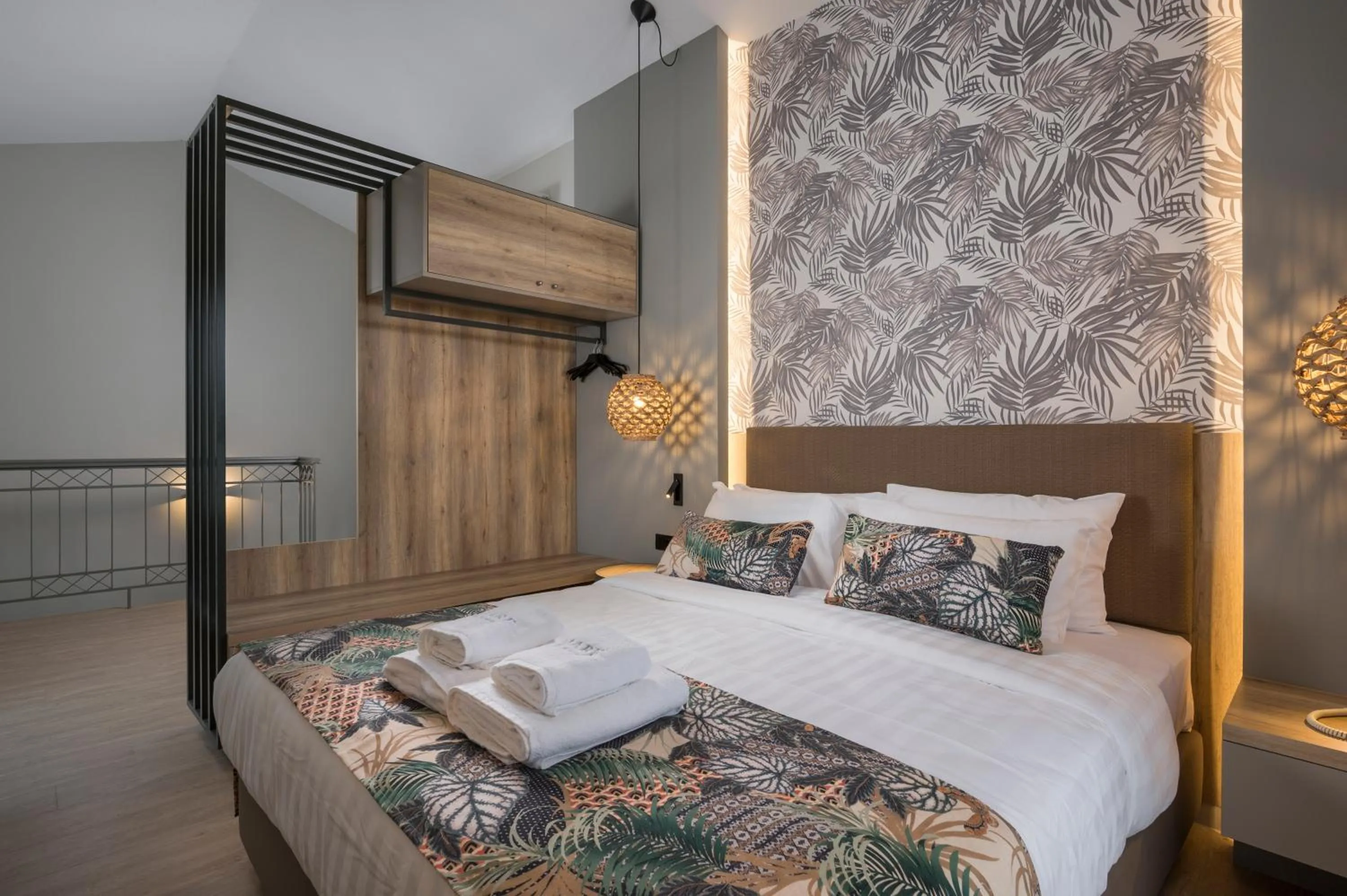 Bed in Mare Blue Suites