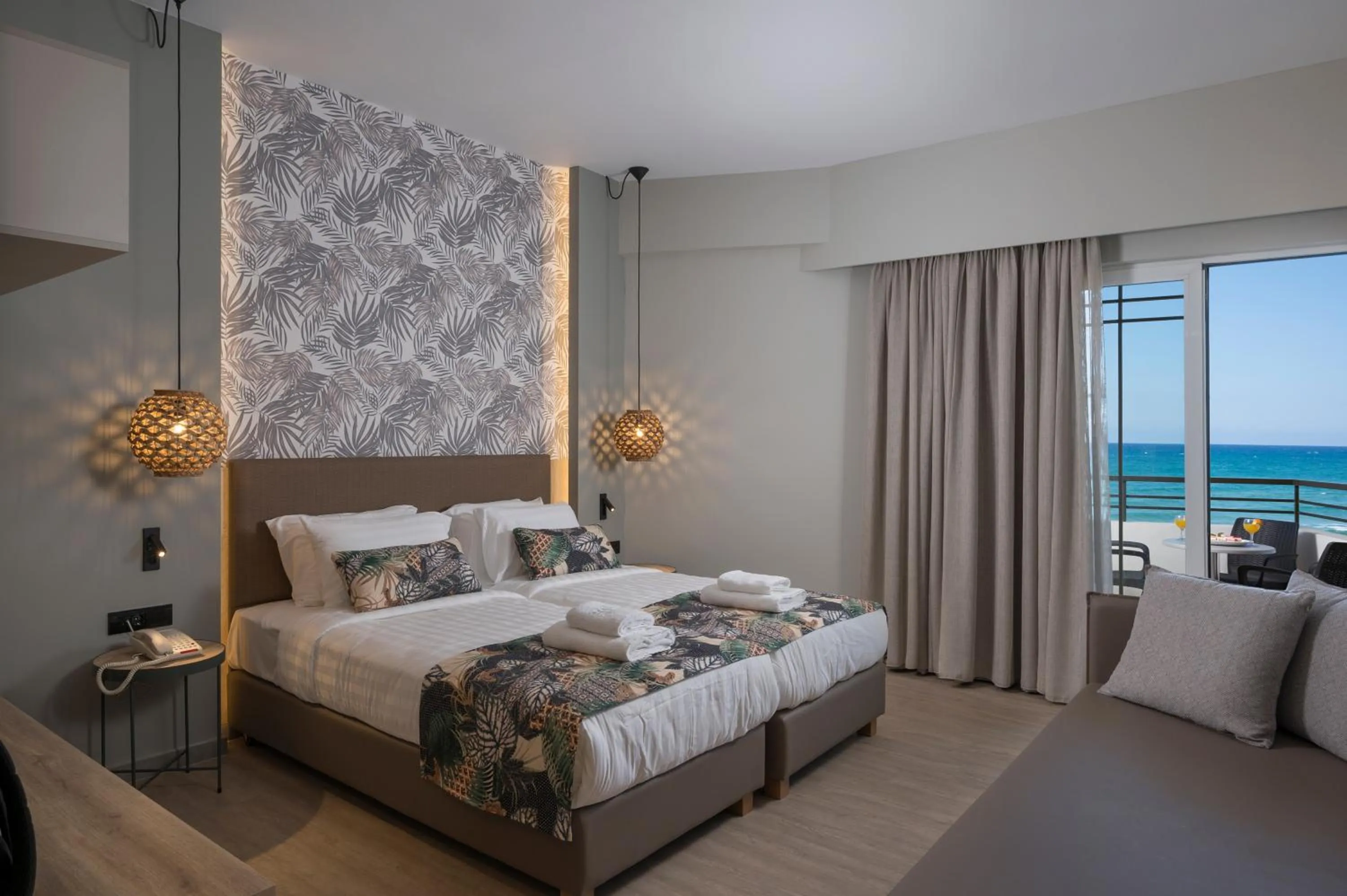 Bed in Mare Blue Suites