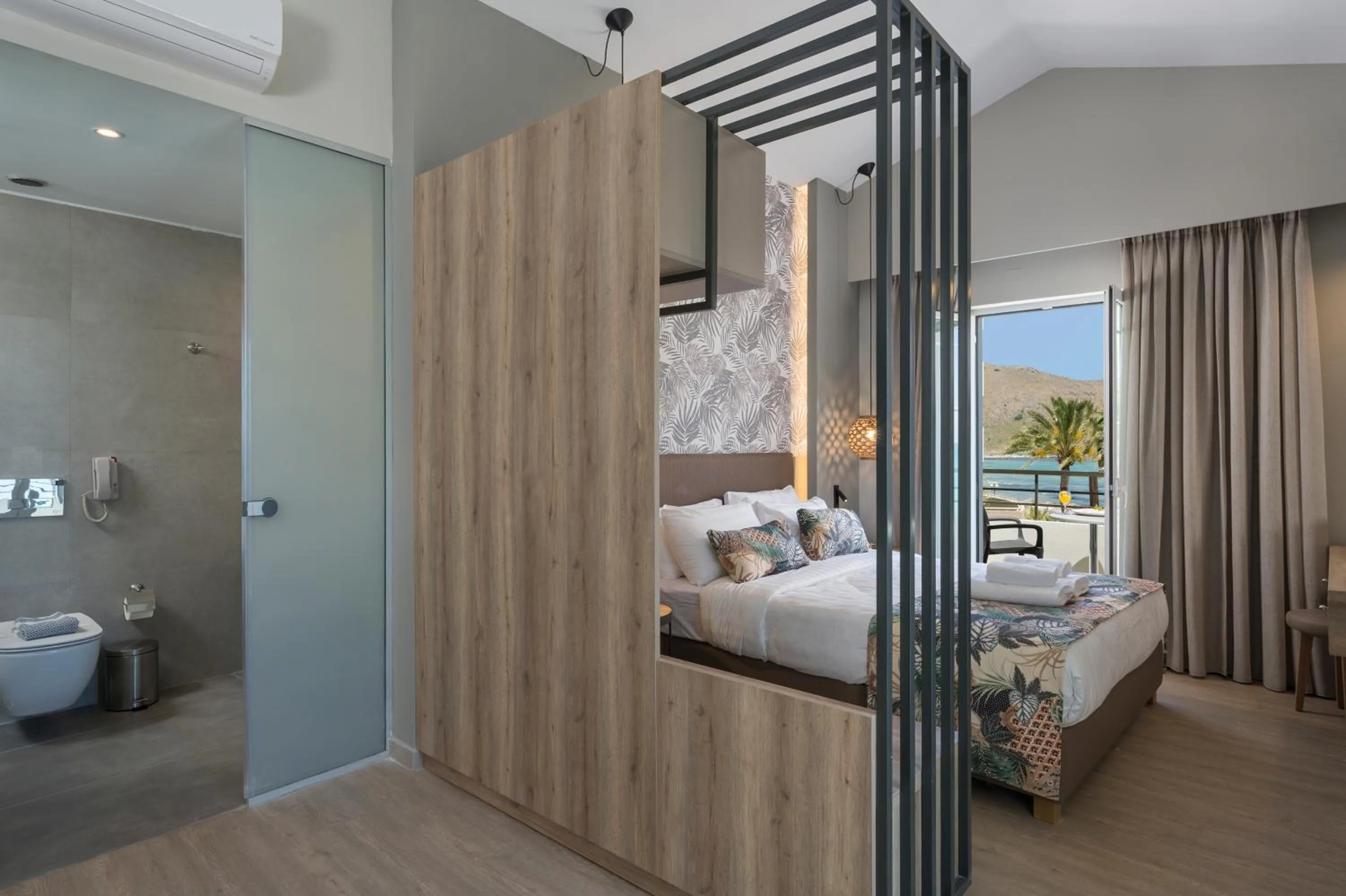 Bed in Mare Blue Suites