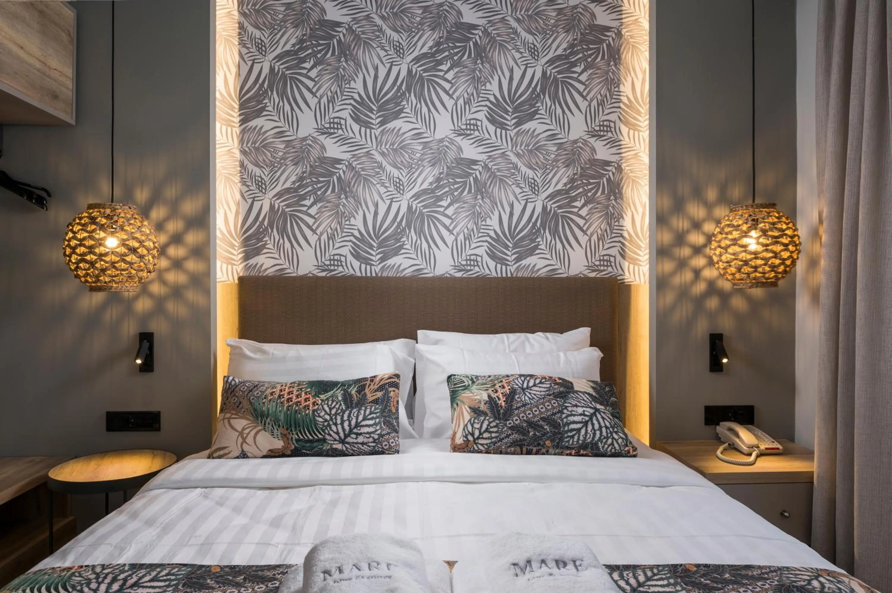 Bed in Mare Blue Suites