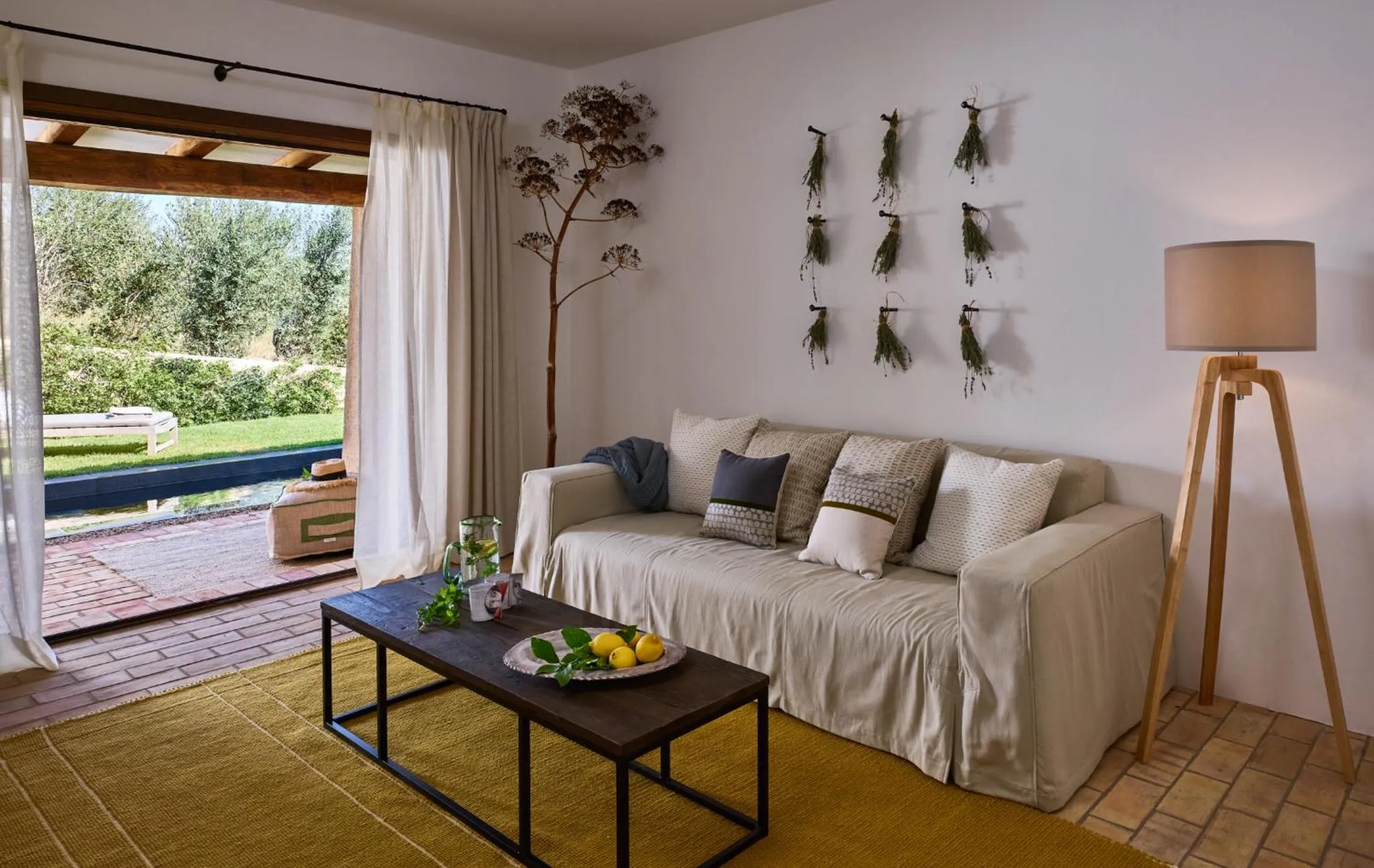 Living room in Cascioni Eco Retreat