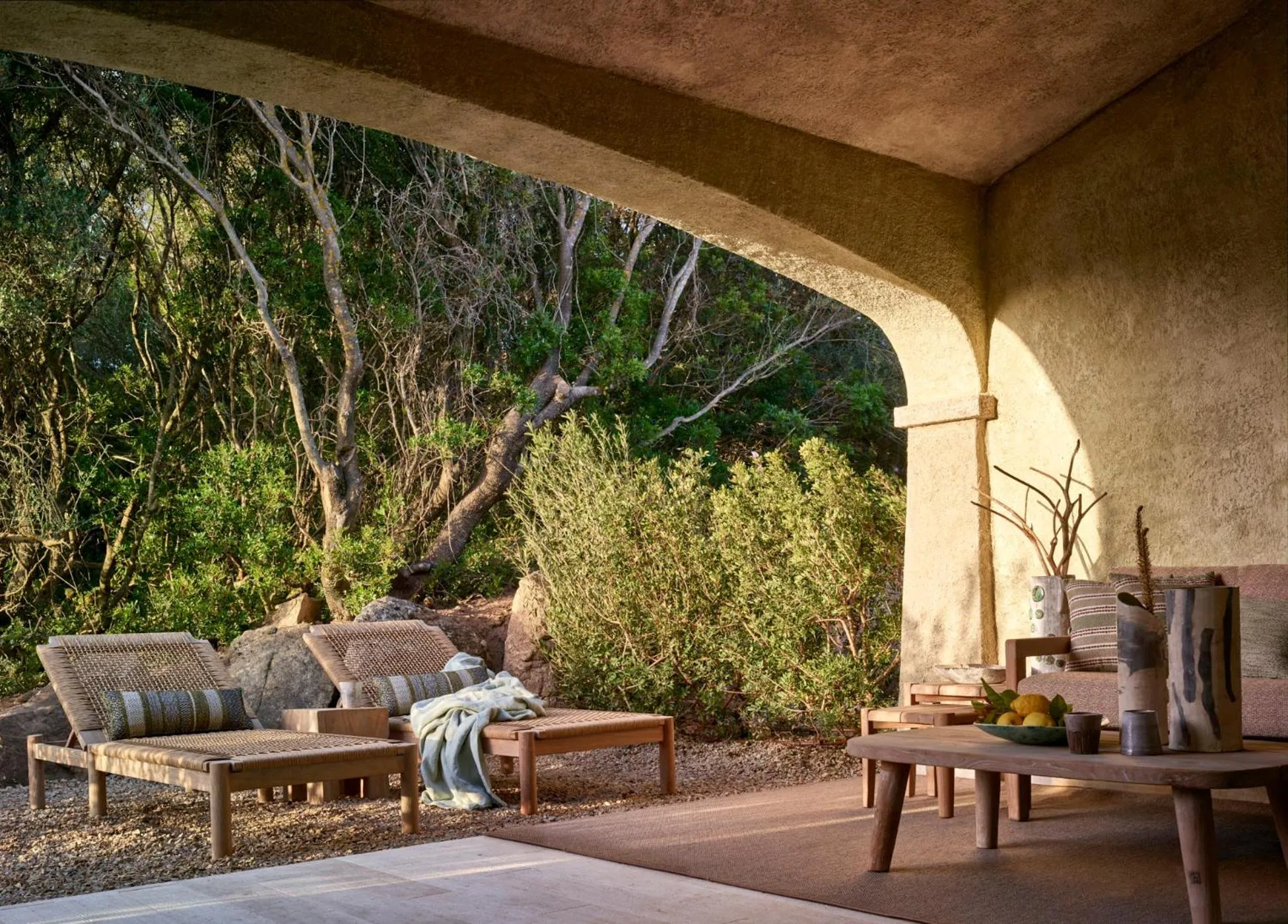 Garden view in Cascioni Eco Retreat
