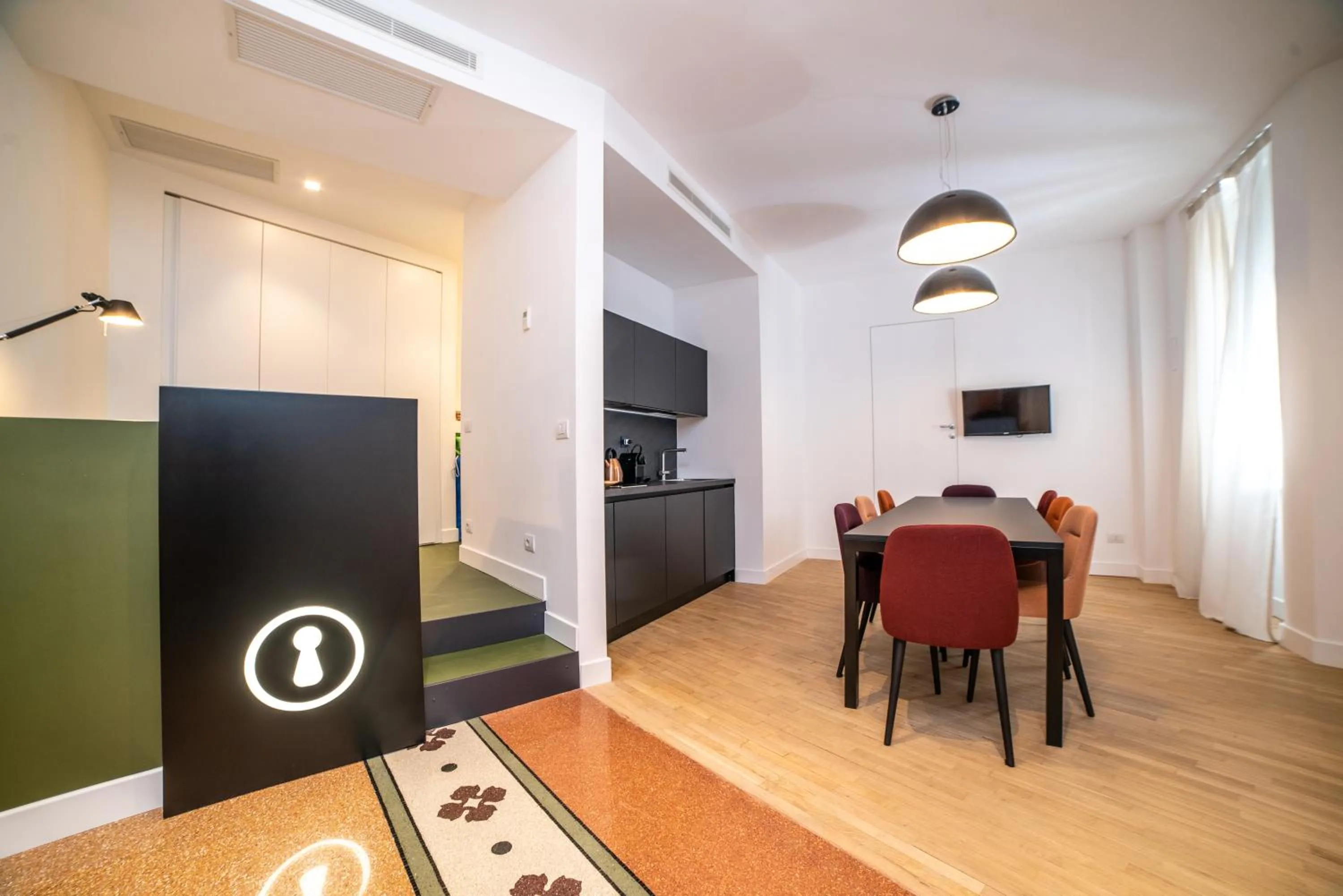 Communal lounge/ TV room in Youroom Boncompagni