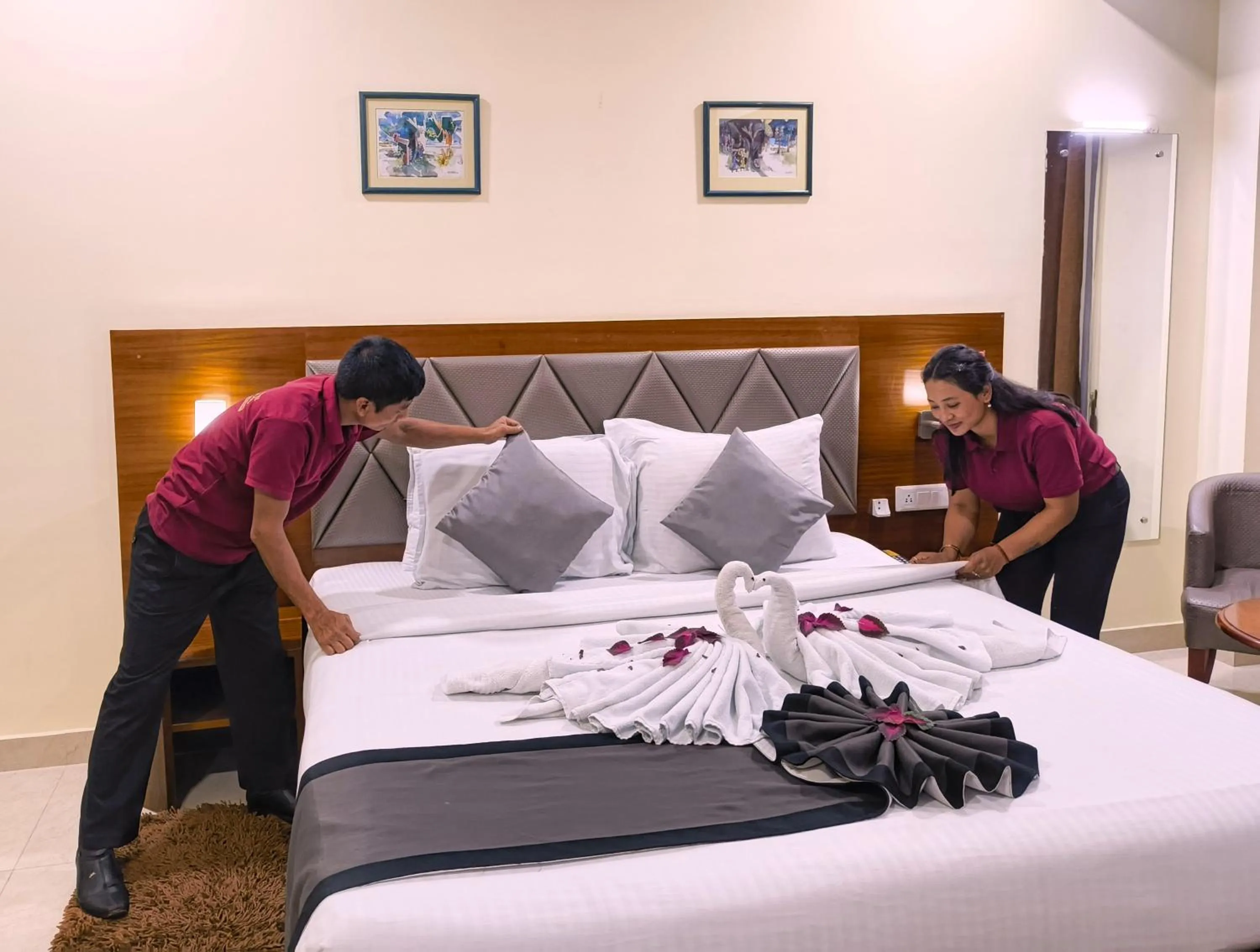 Bed in Hotel Ballerina