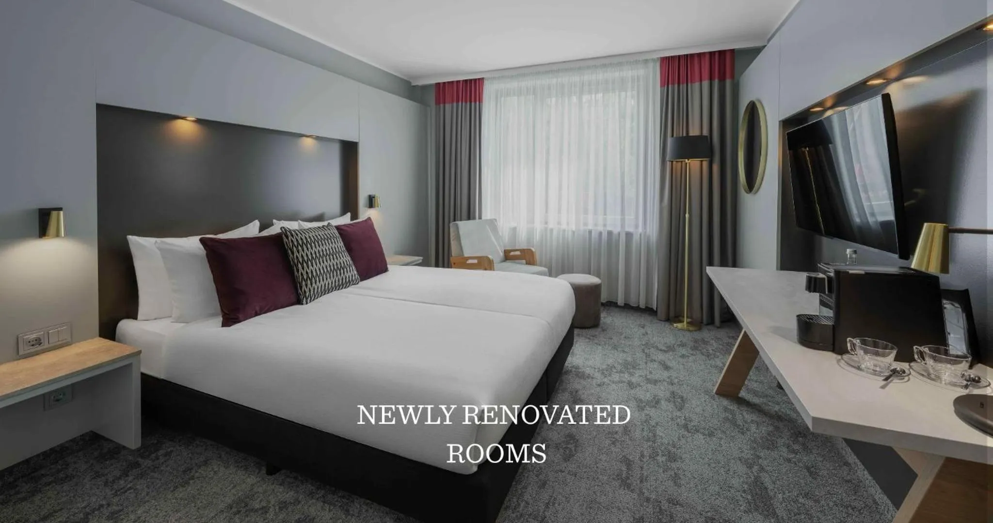 Coffee/tea facilities, Bed in Ramada by Wyndham Essen