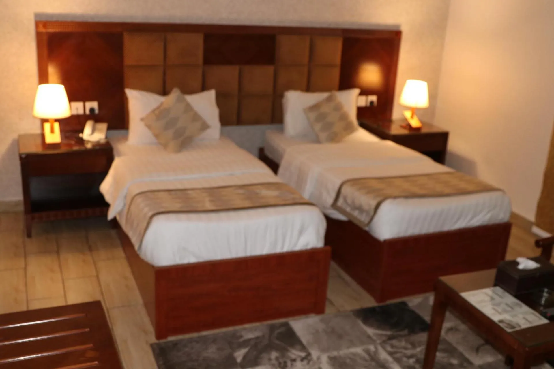 Bed in فندق درة الرؤية