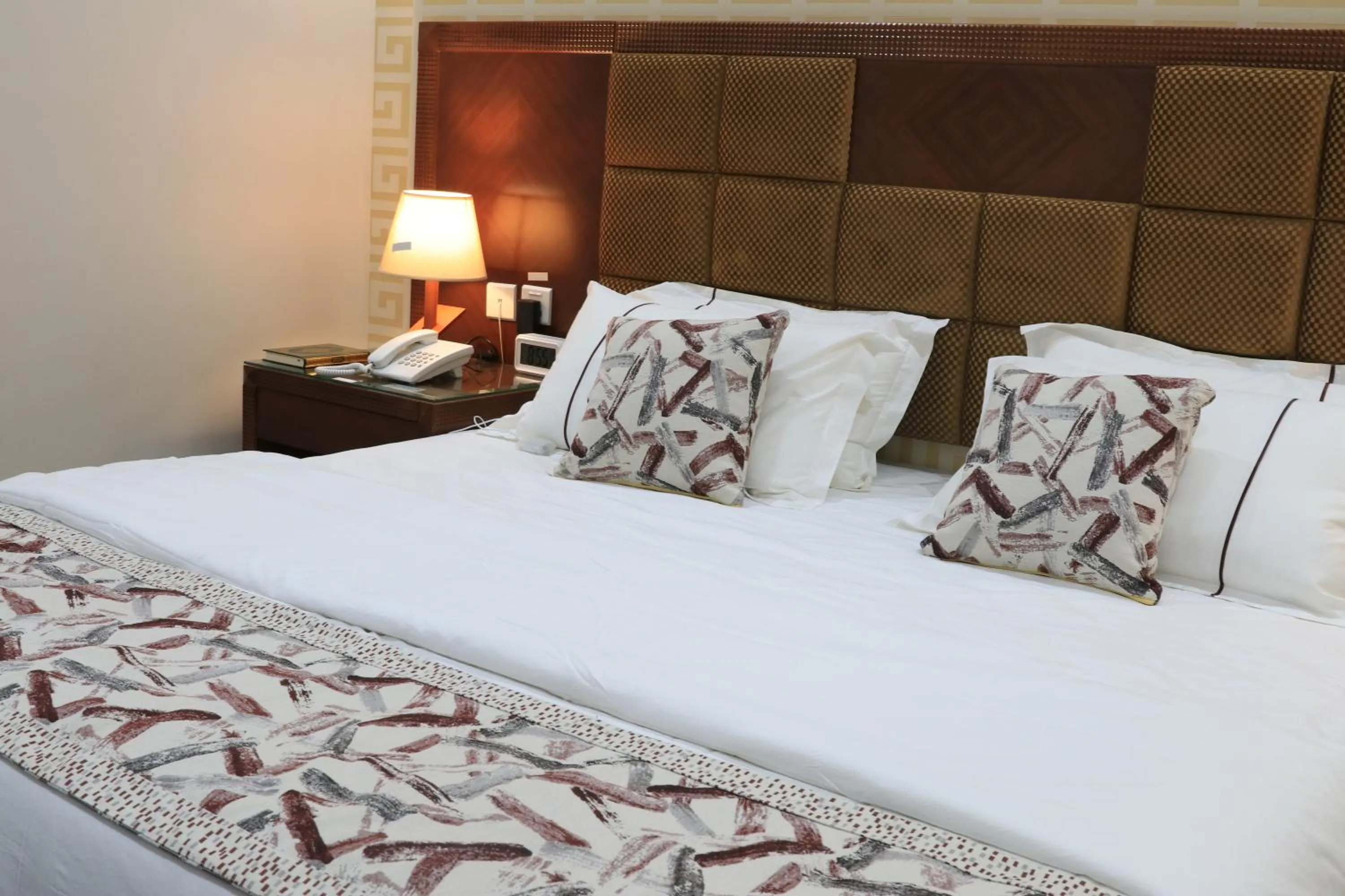 Bed in فندق درة الرؤية