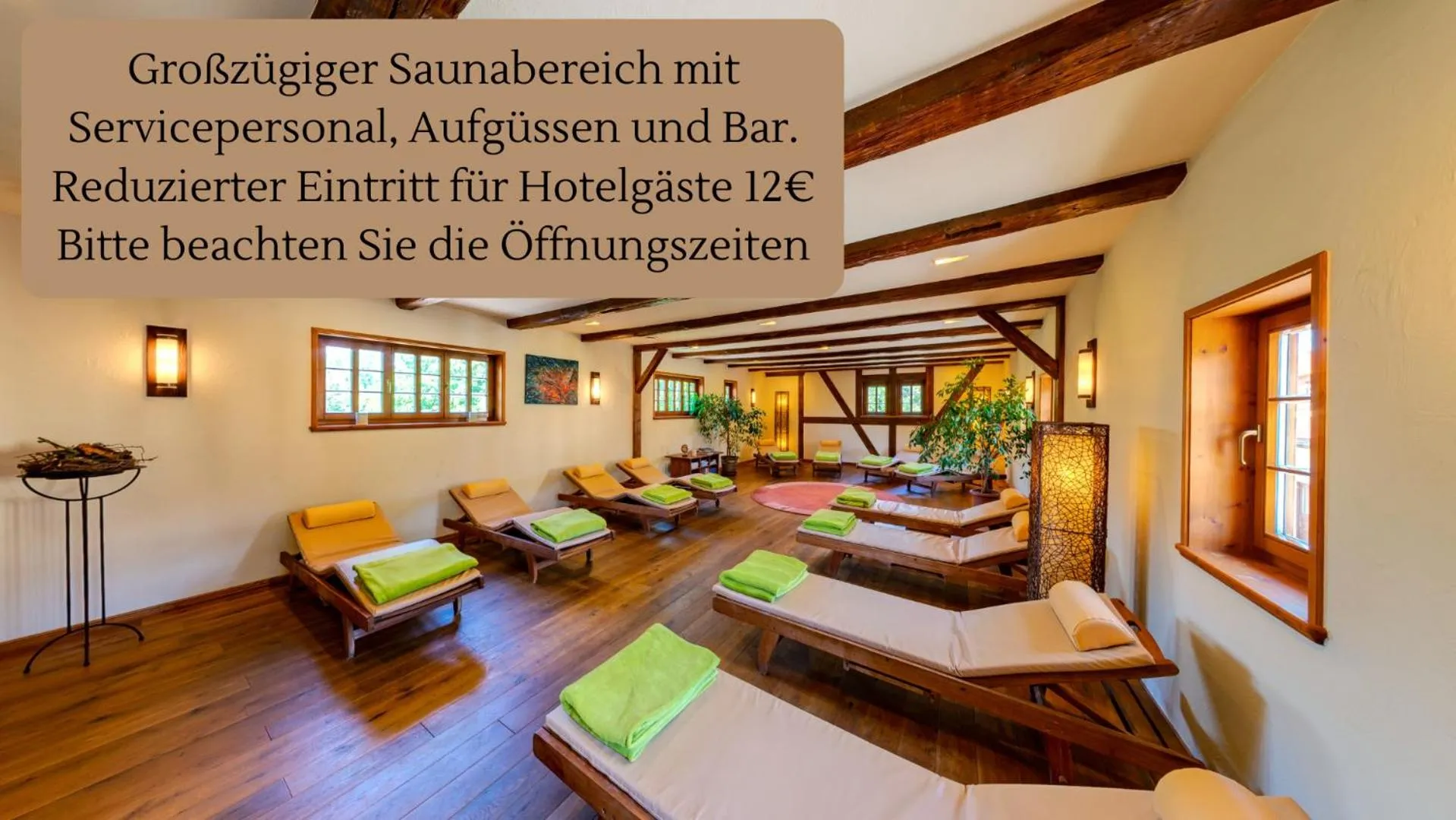Sauna in Landhotel Gut Wildberg mit Sauna
