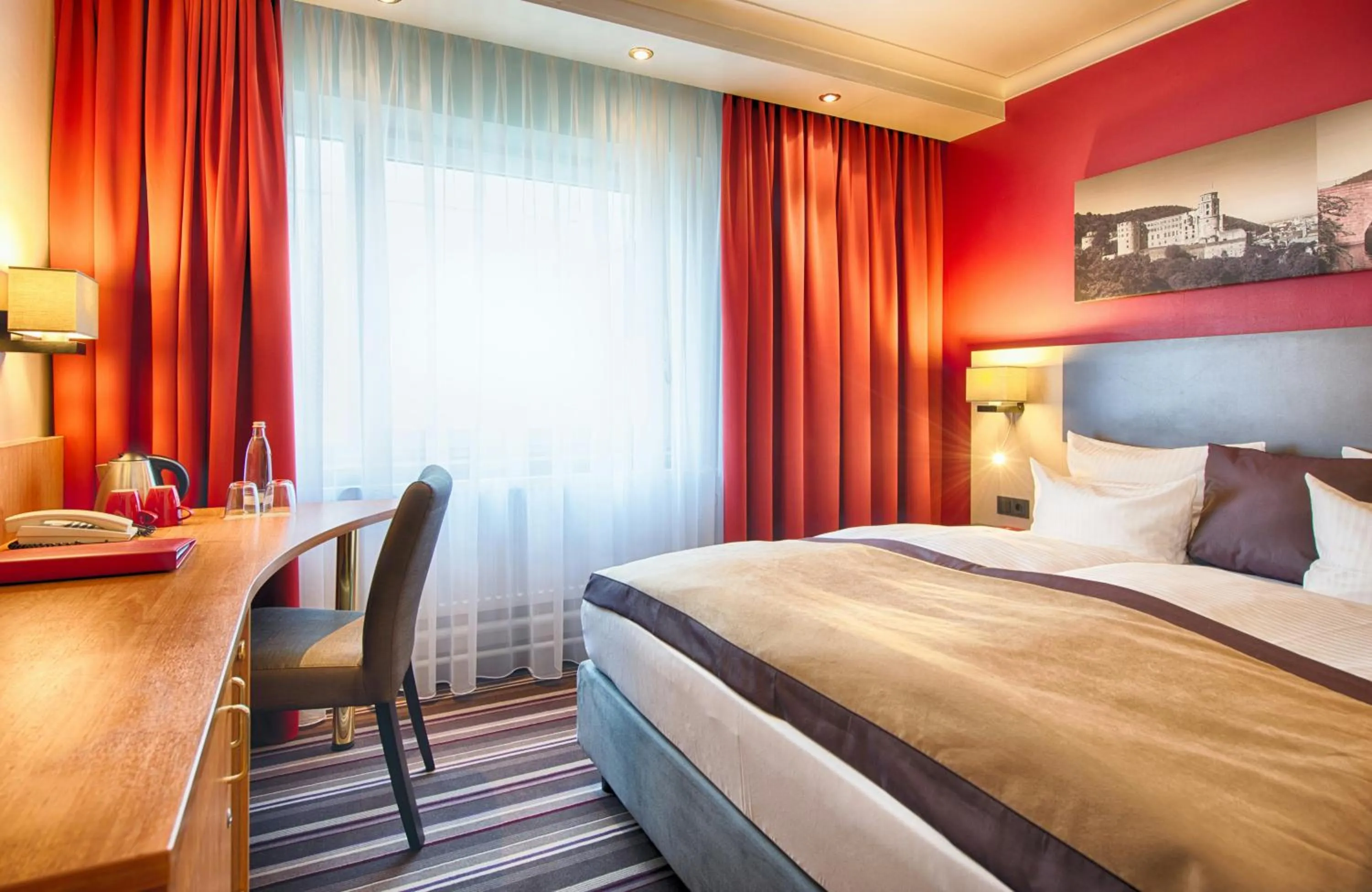 Photo of the whole room, Bed in Leonardo Hotel Heidelberg