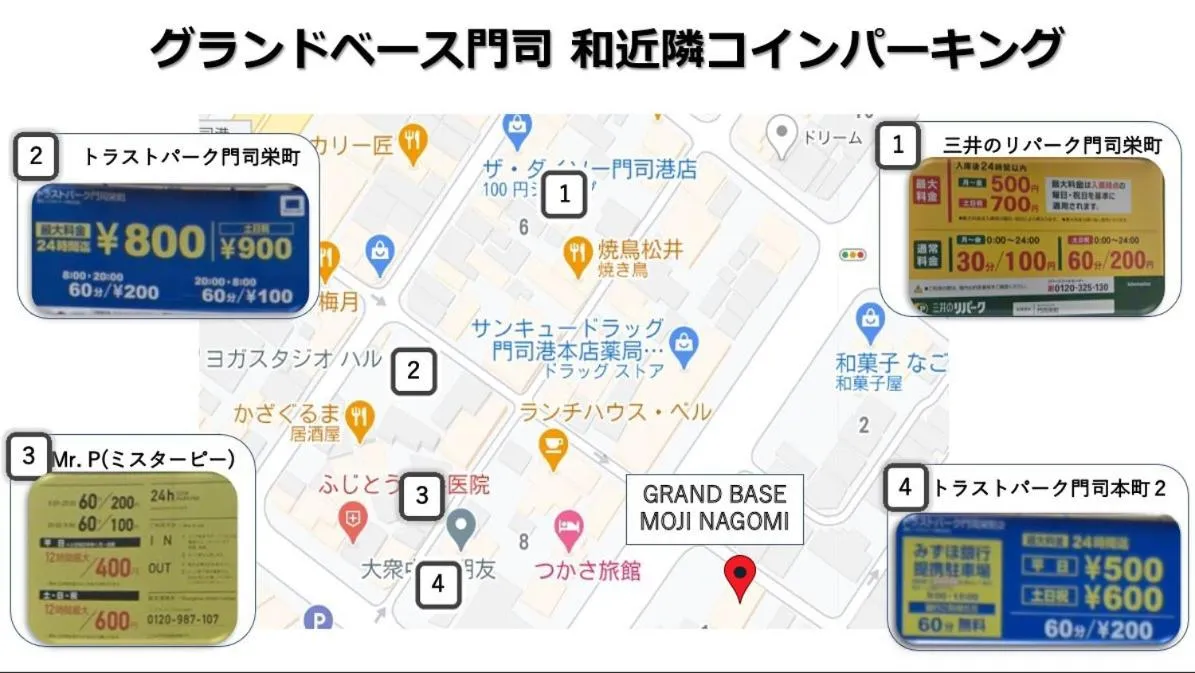 Parking in GRAND BASE Moji Nagomi