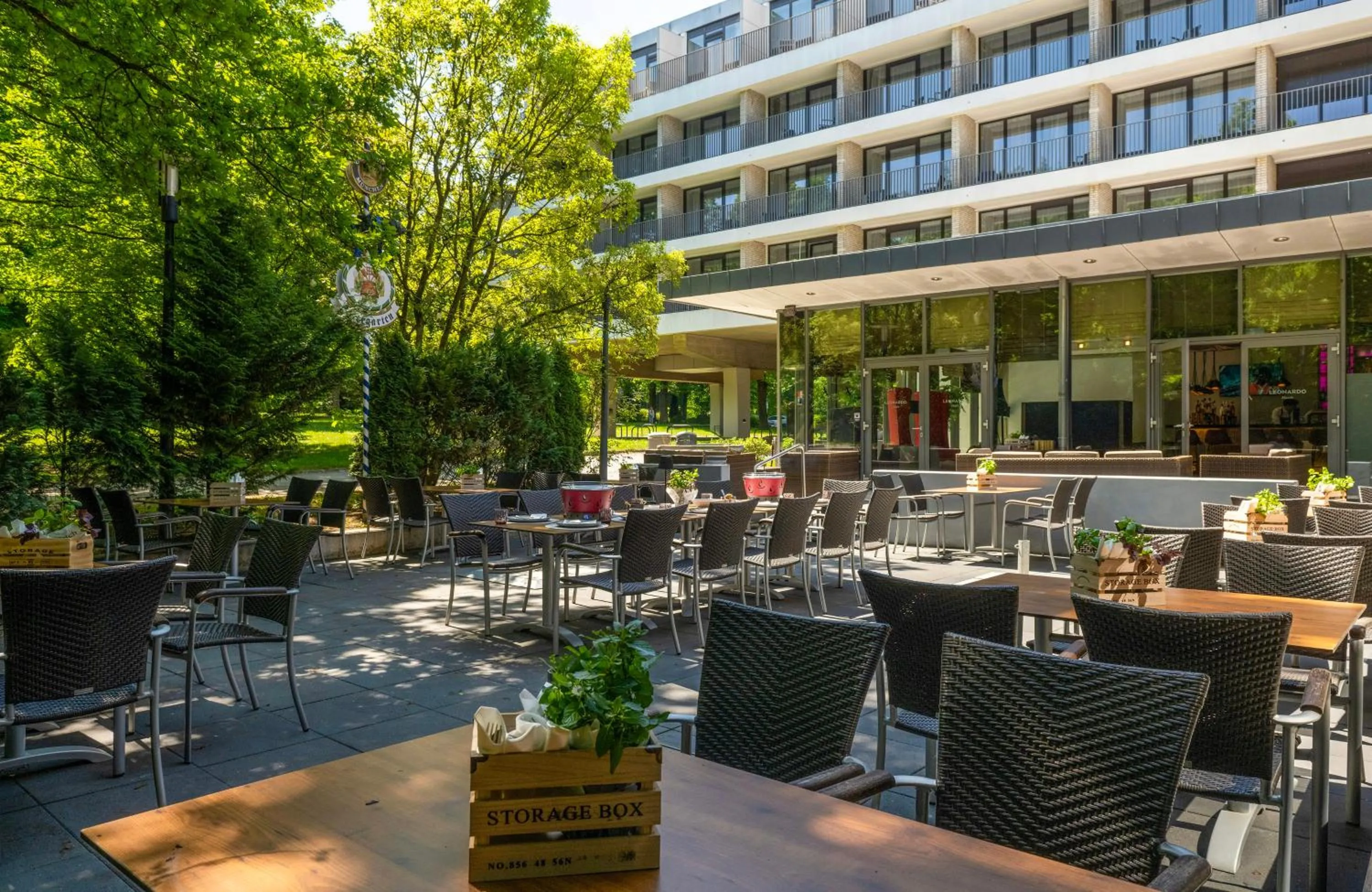 Balcony/Terrace in Leonardo Hotel Hannover
