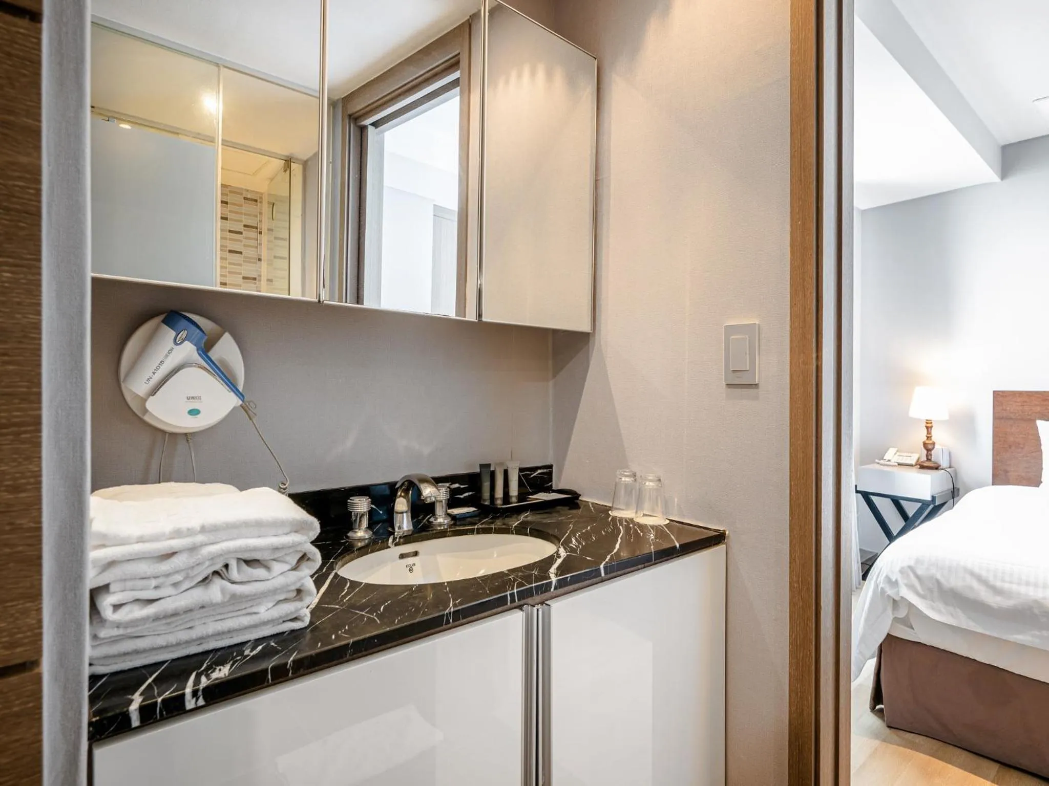 Area and facilities, Bed in Haeundae Seacloud Hotel Residence