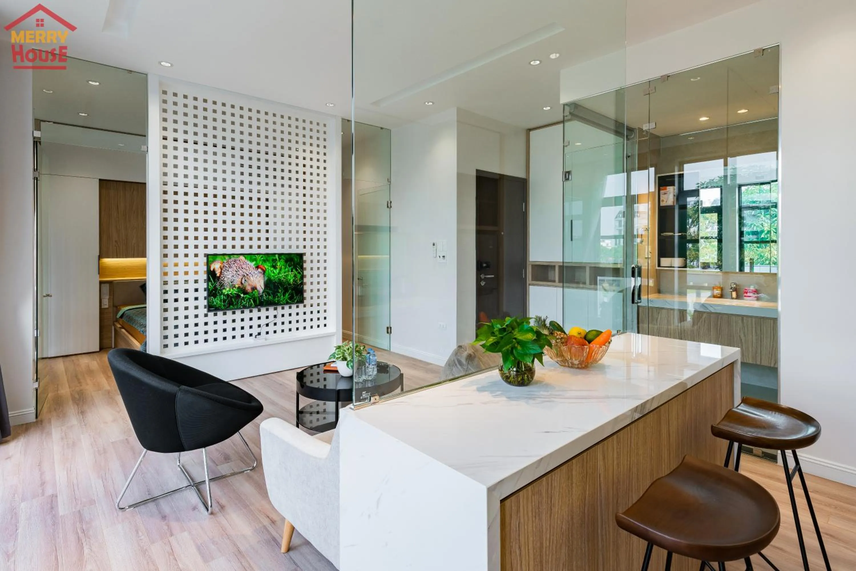 Seating area in Merry House Imperia