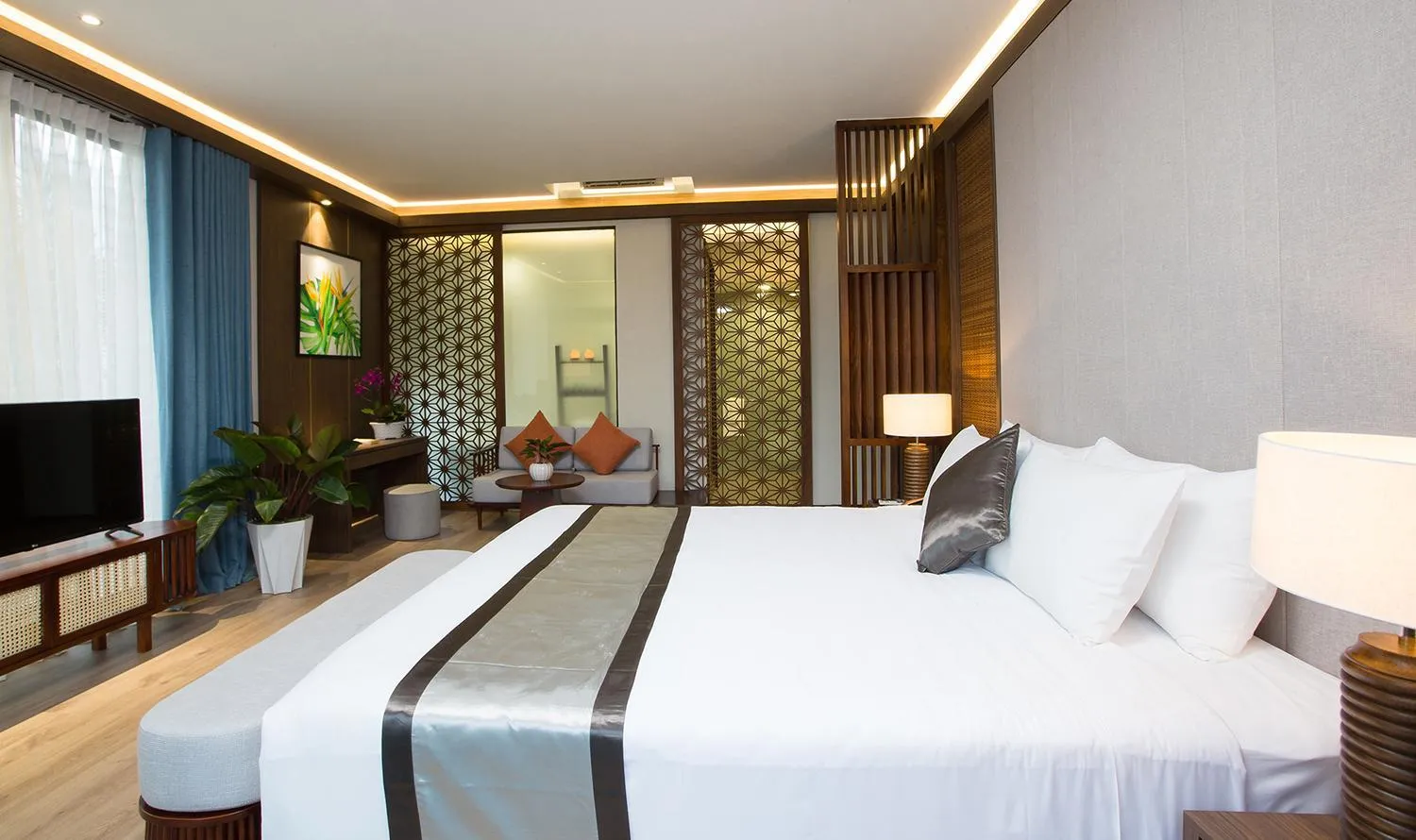 Bed in Sonaga Beach Resort & Villas Phu Quoc