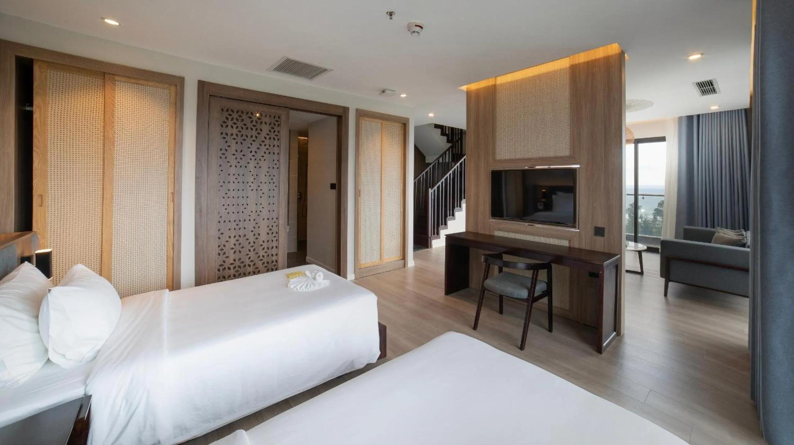 Bedroom, Bed in Sonaga Beach Resort & Villas Phu Quoc