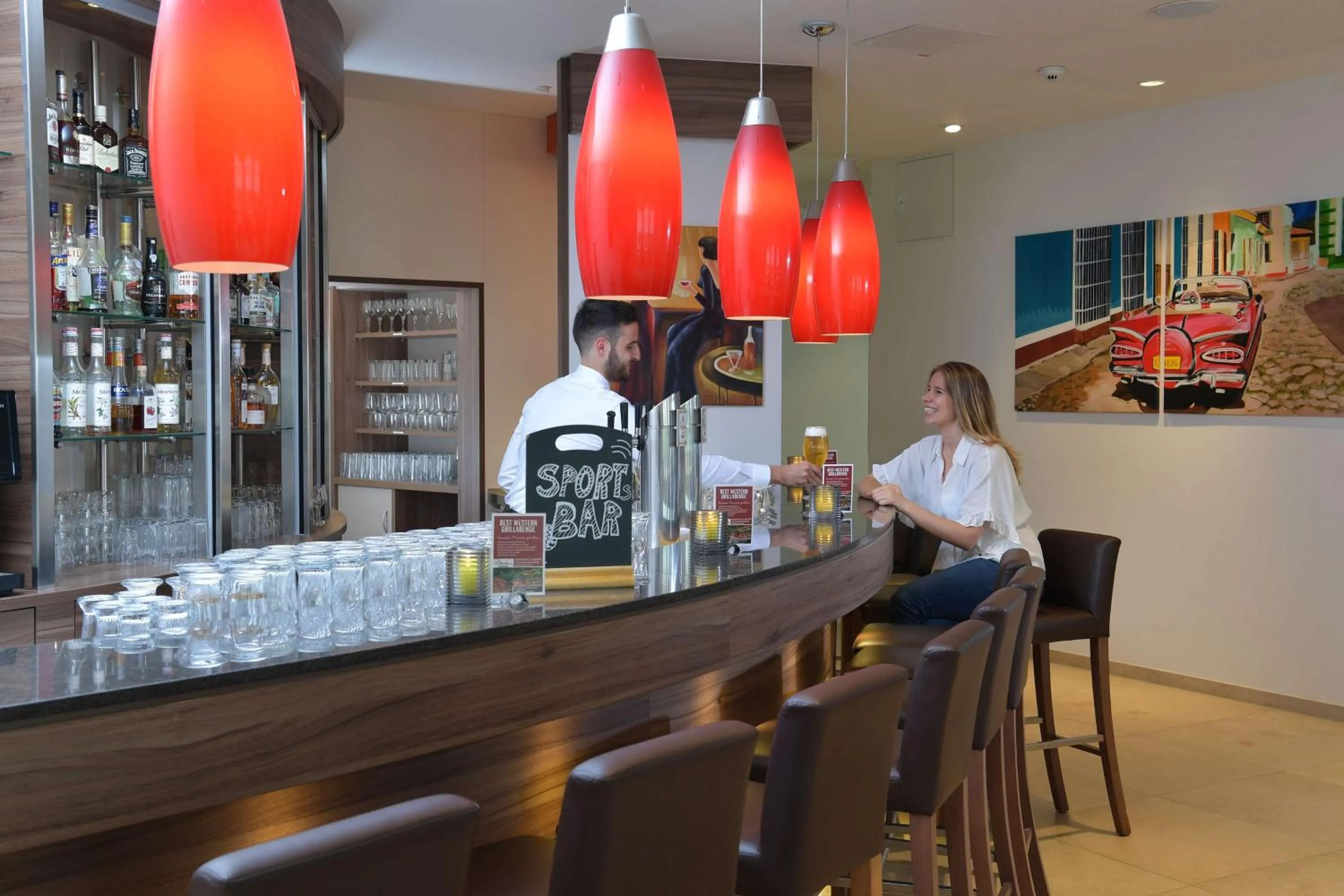 Lounge or bar in Best Western Queens Hotel Pforzheim-Niefern
