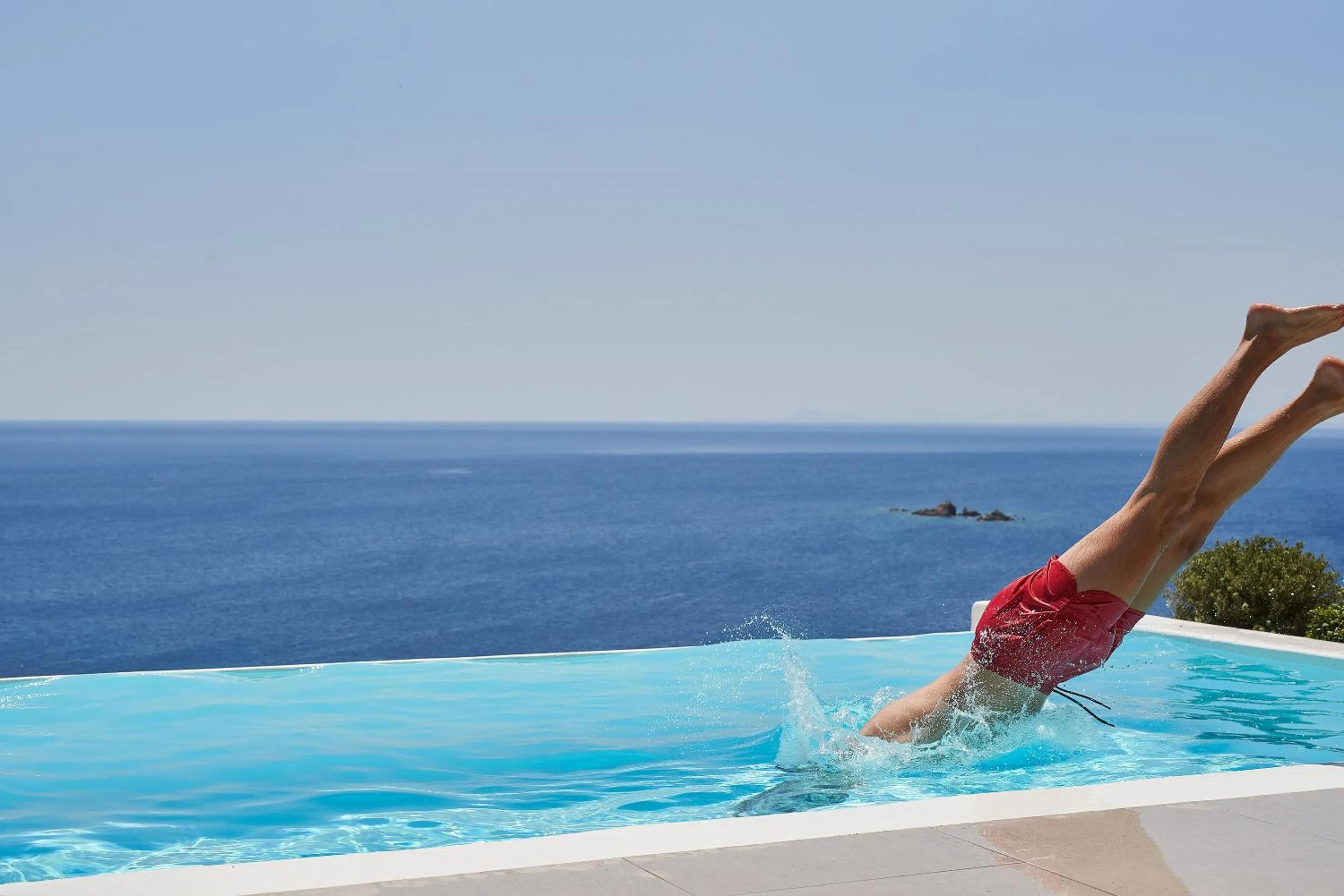 Swimming pool in Radisson Blu Euphoria Resort, Mykonos