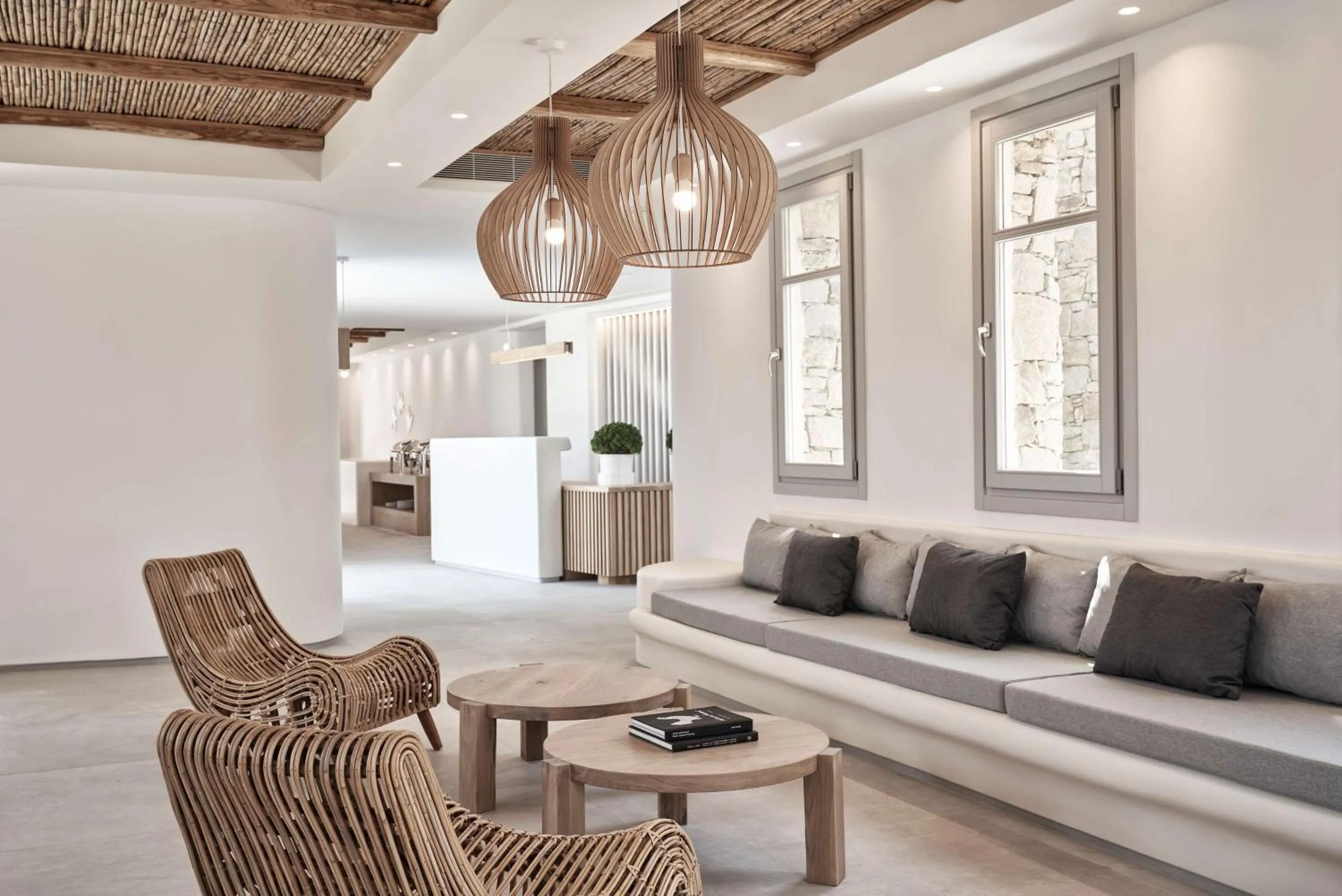 Lobby or reception in Radisson Blu Euphoria Resort, Mykonos