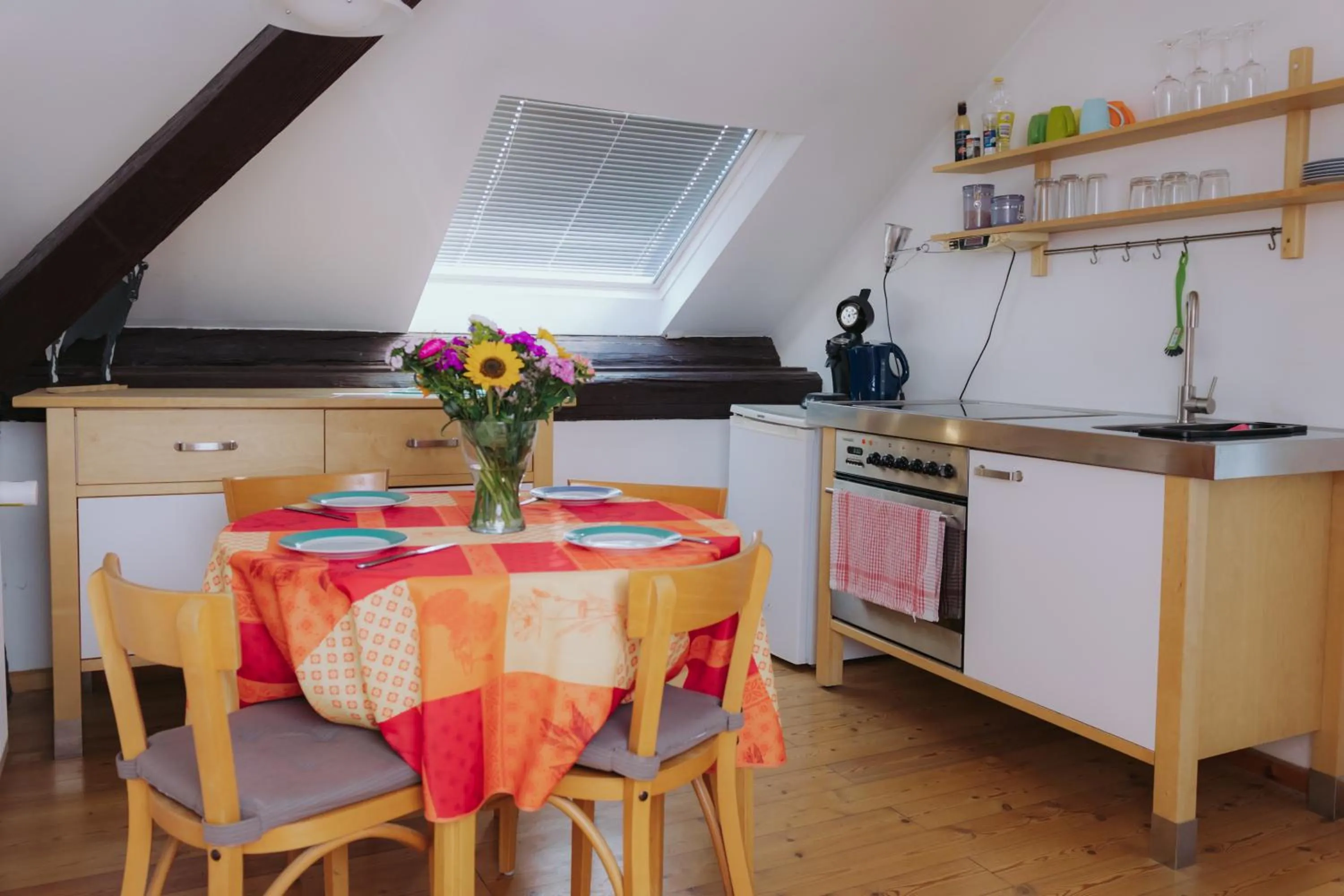 Kitchen or kitchenette in Hotel ZweiLinden Meckenheim Bonn