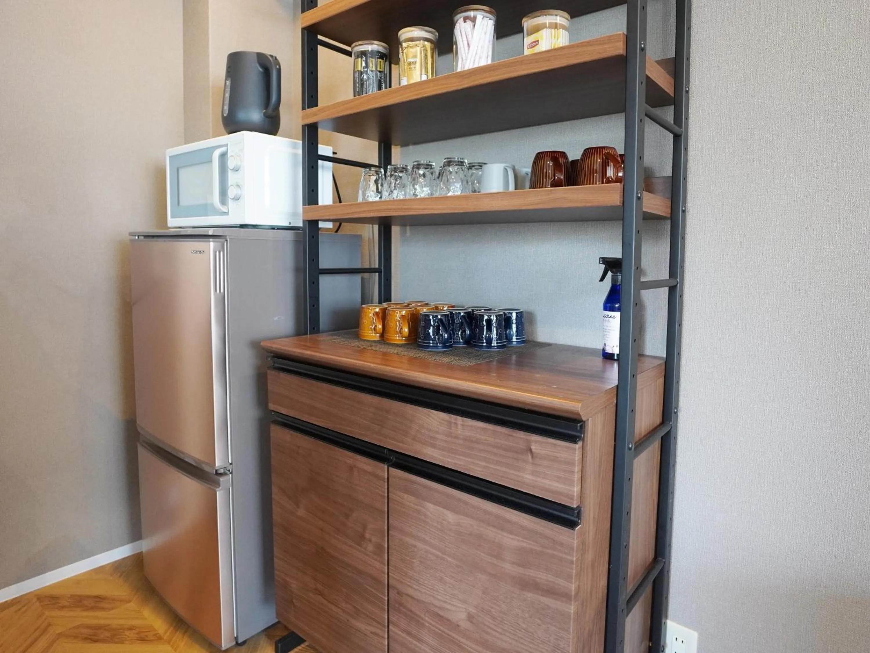 Kitchen or kitchenette in TABISAI HOTEL Premium 博多-中洲